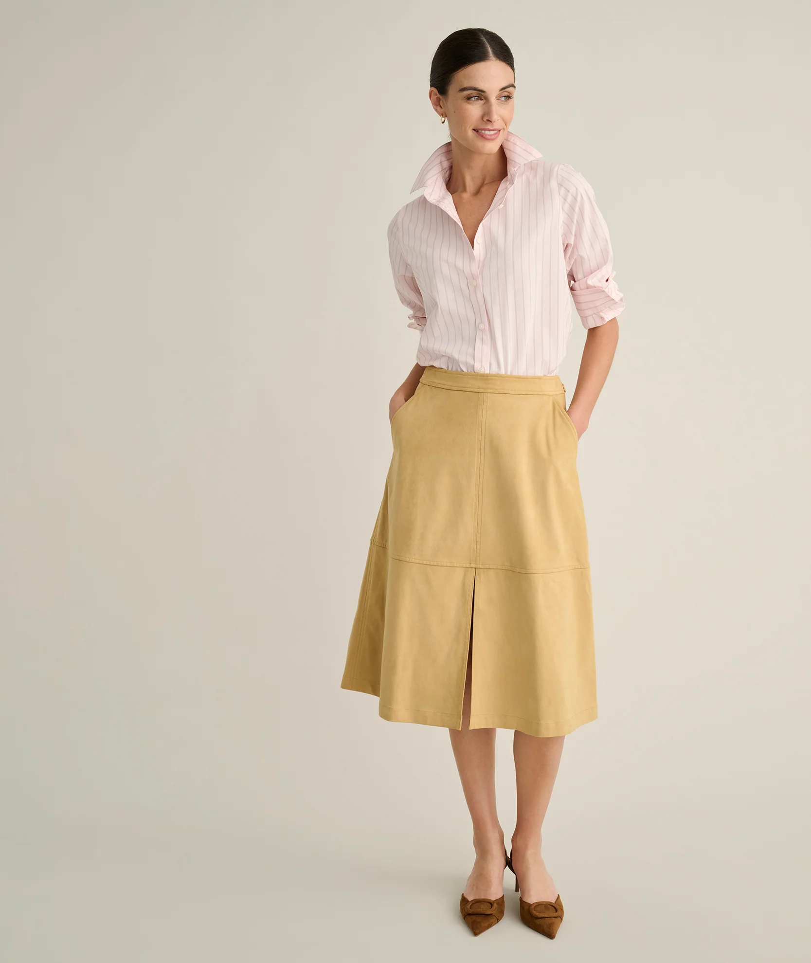 Faux Suede Amelia Skirt - Image 3