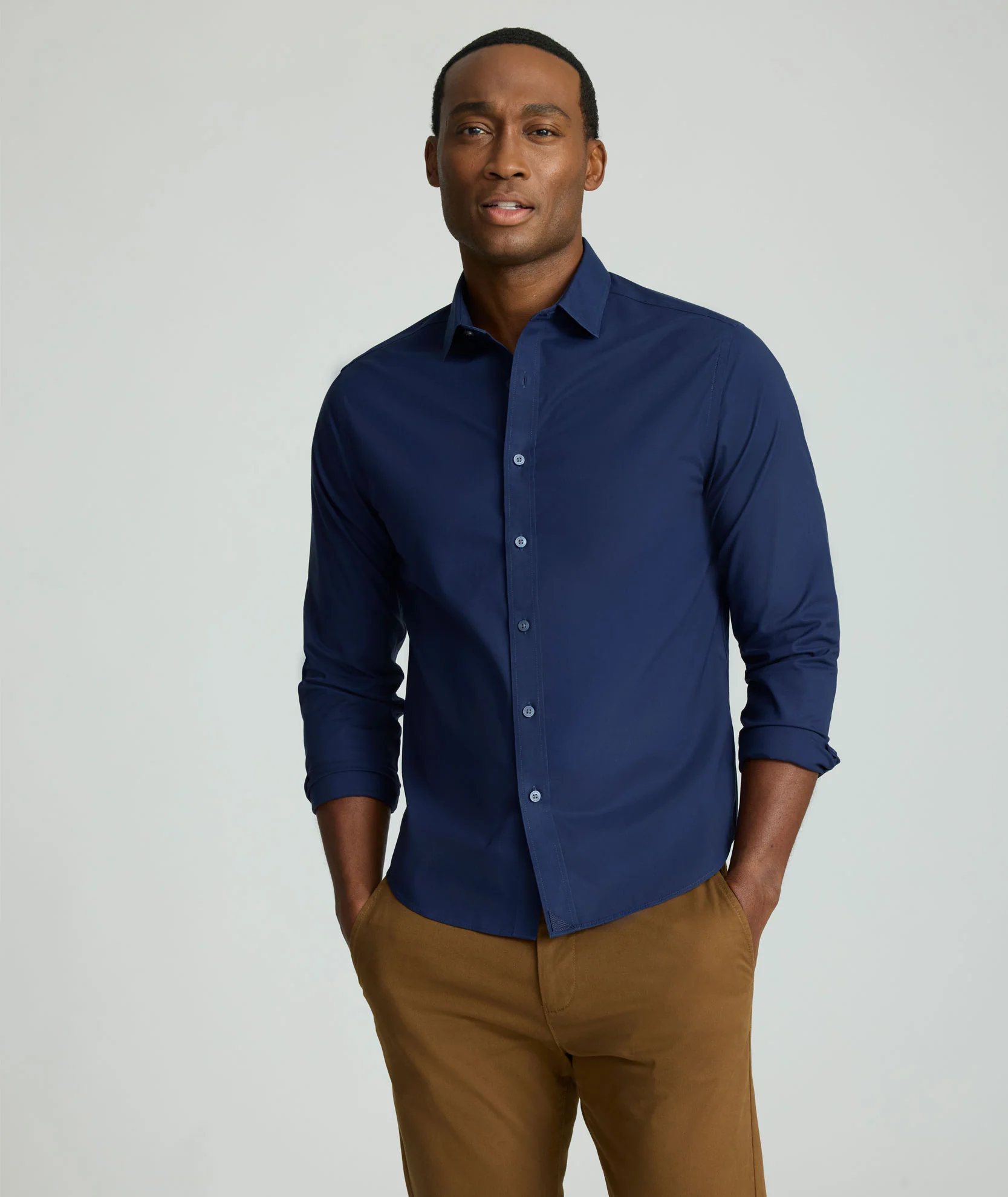 Wrinkle-Free Stretch Cotton Arden Shirt - Image 5