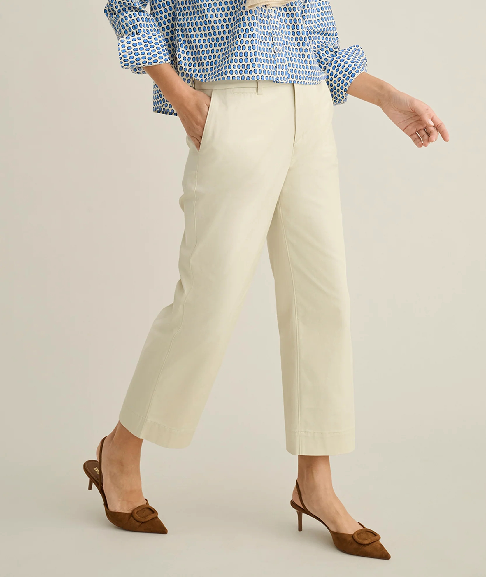 Stretch Twill Ava Cropped Pant - Image 5
