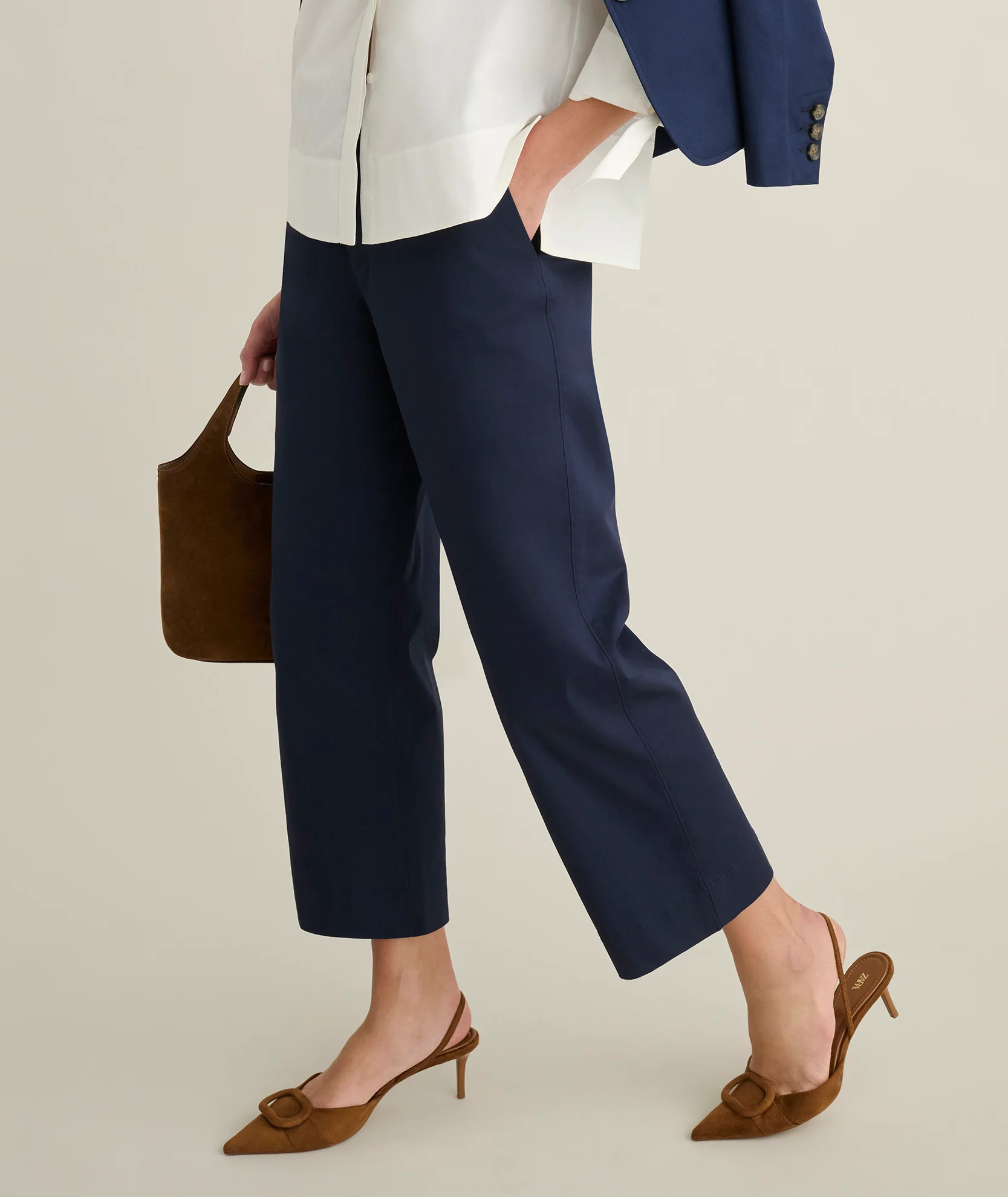 Stretch Twill Ava Cropped Pant - Image 2