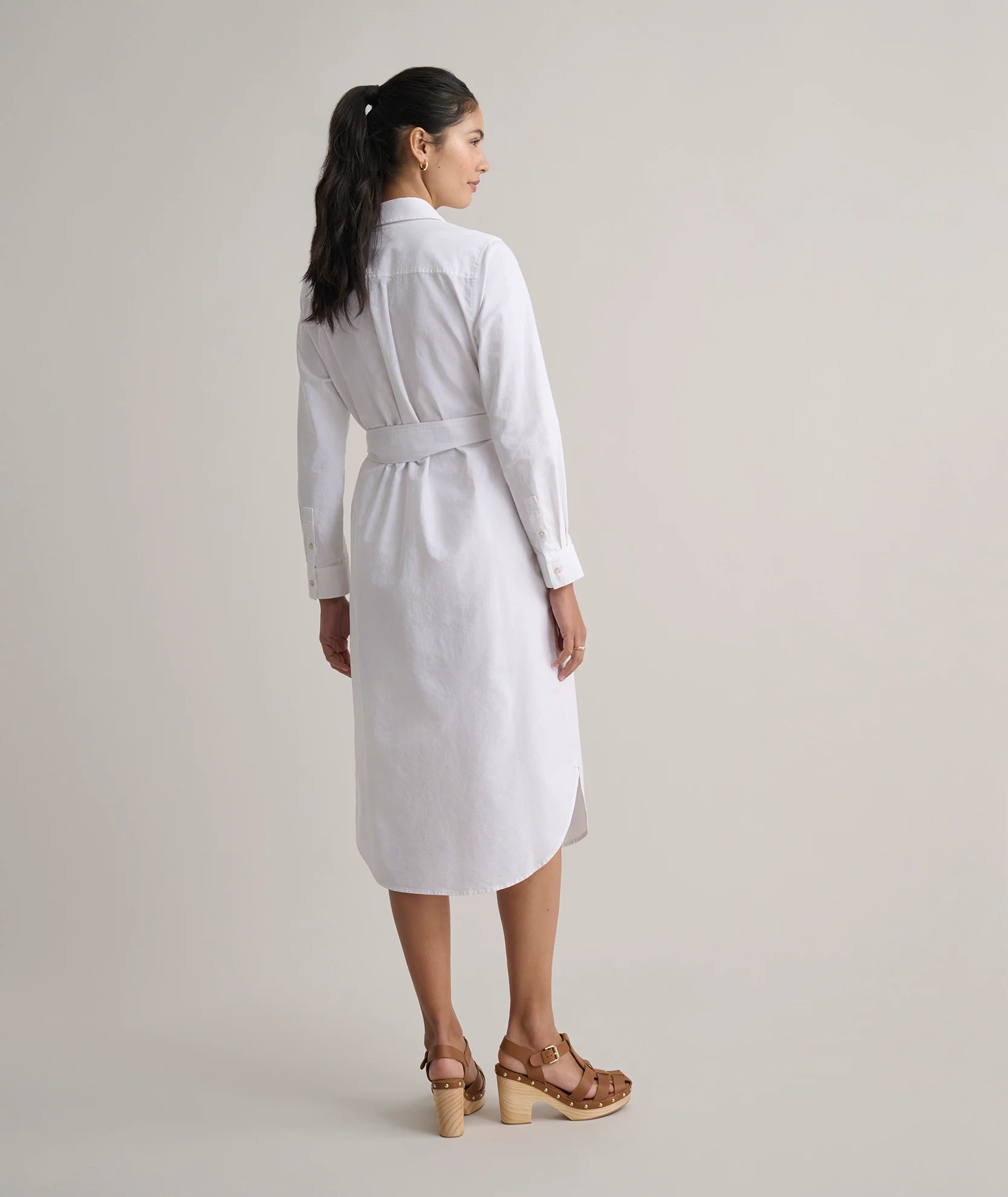 Cotton Oxford Relaxed Bailey Shirt Dress - Image 4