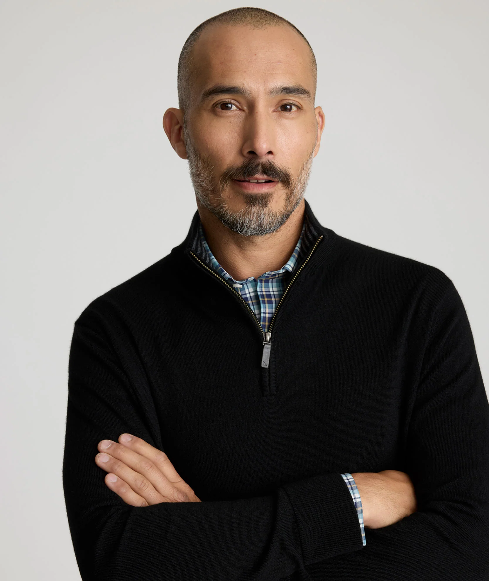 Merino Wool Quarter-Zip Sweater - Image 2