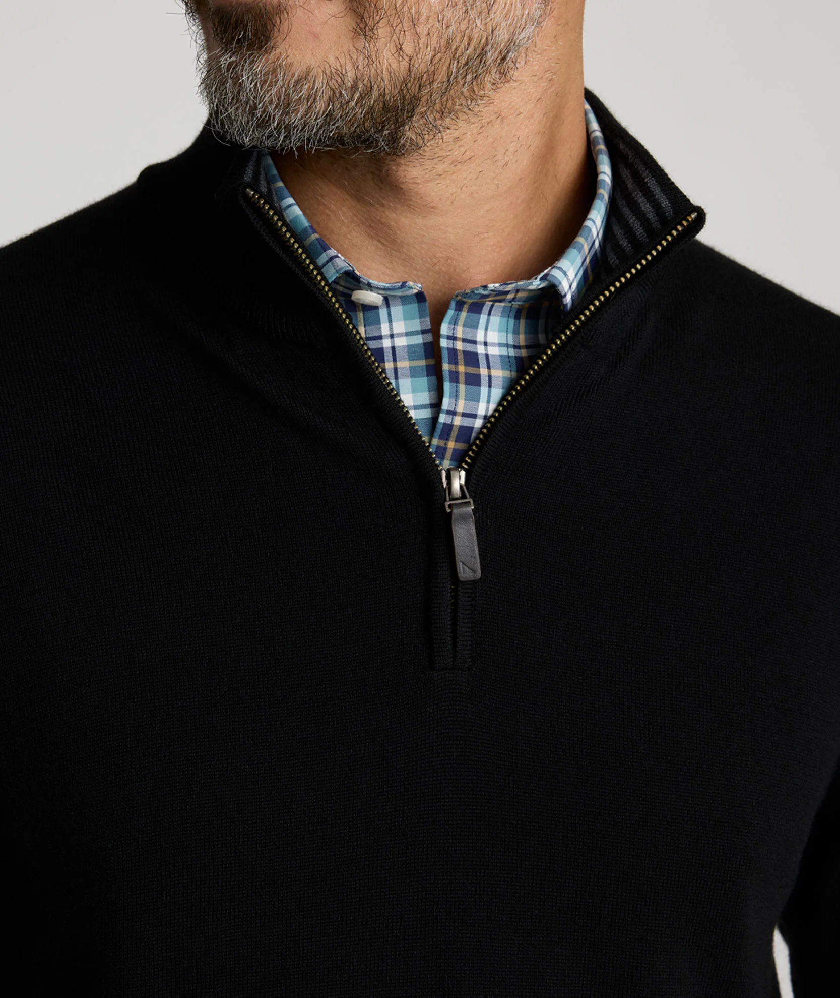 Merino Wool Quarter-Zip Sweater - Image 3