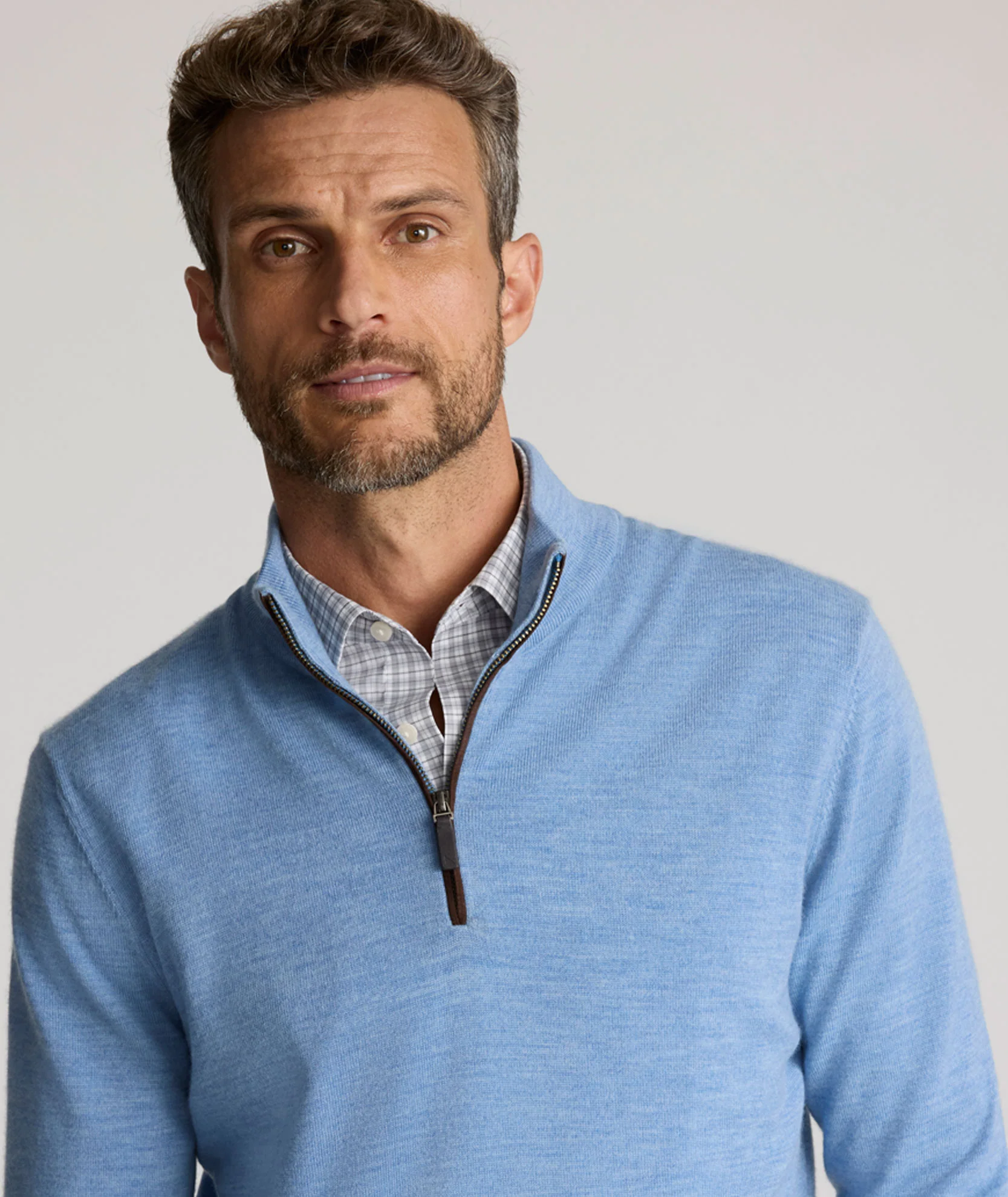 Merino Wool Quarter-Zip Sweater - Image 2