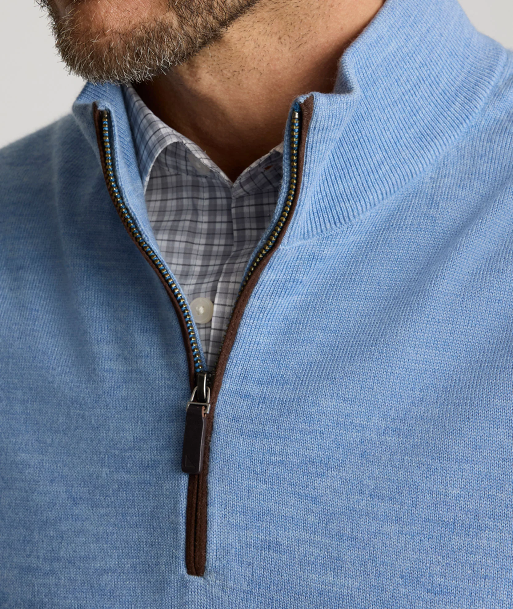 Merino Wool Quarter-Zip Sweater - Image 3