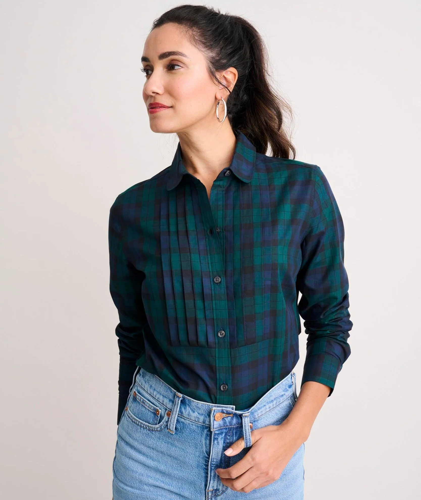 Cotton Belinda Tuxedo Shirt - Image 3