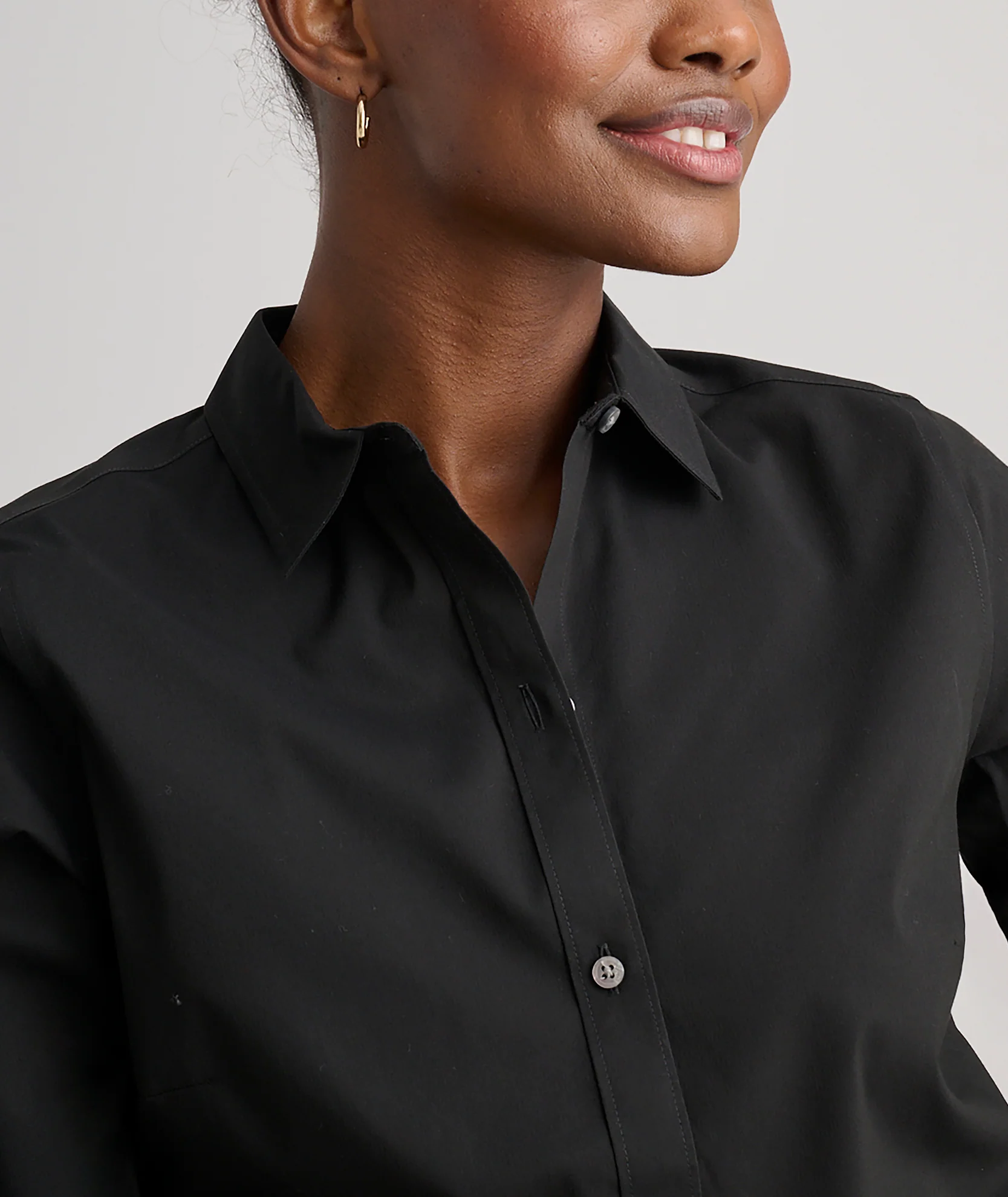 Wrinkle-Free Stretch Cotton Bella Shirt - Image 2