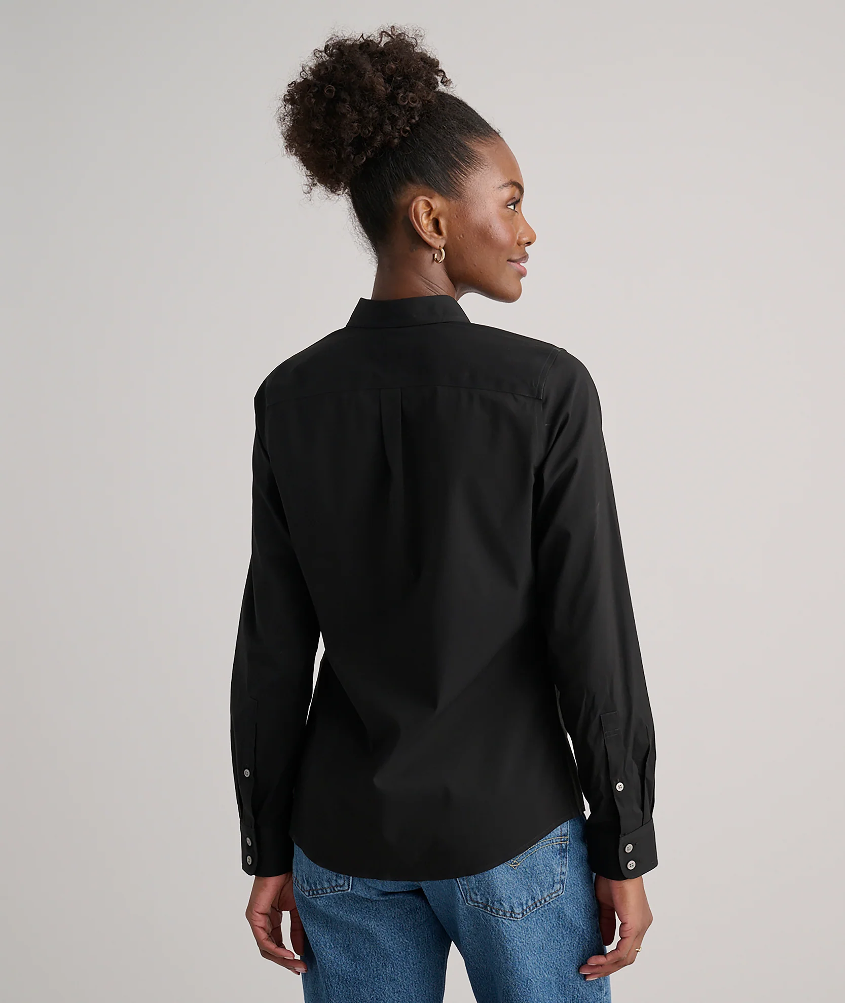 Wrinkle-Free Stretch Cotton Bella Shirt - Image 4