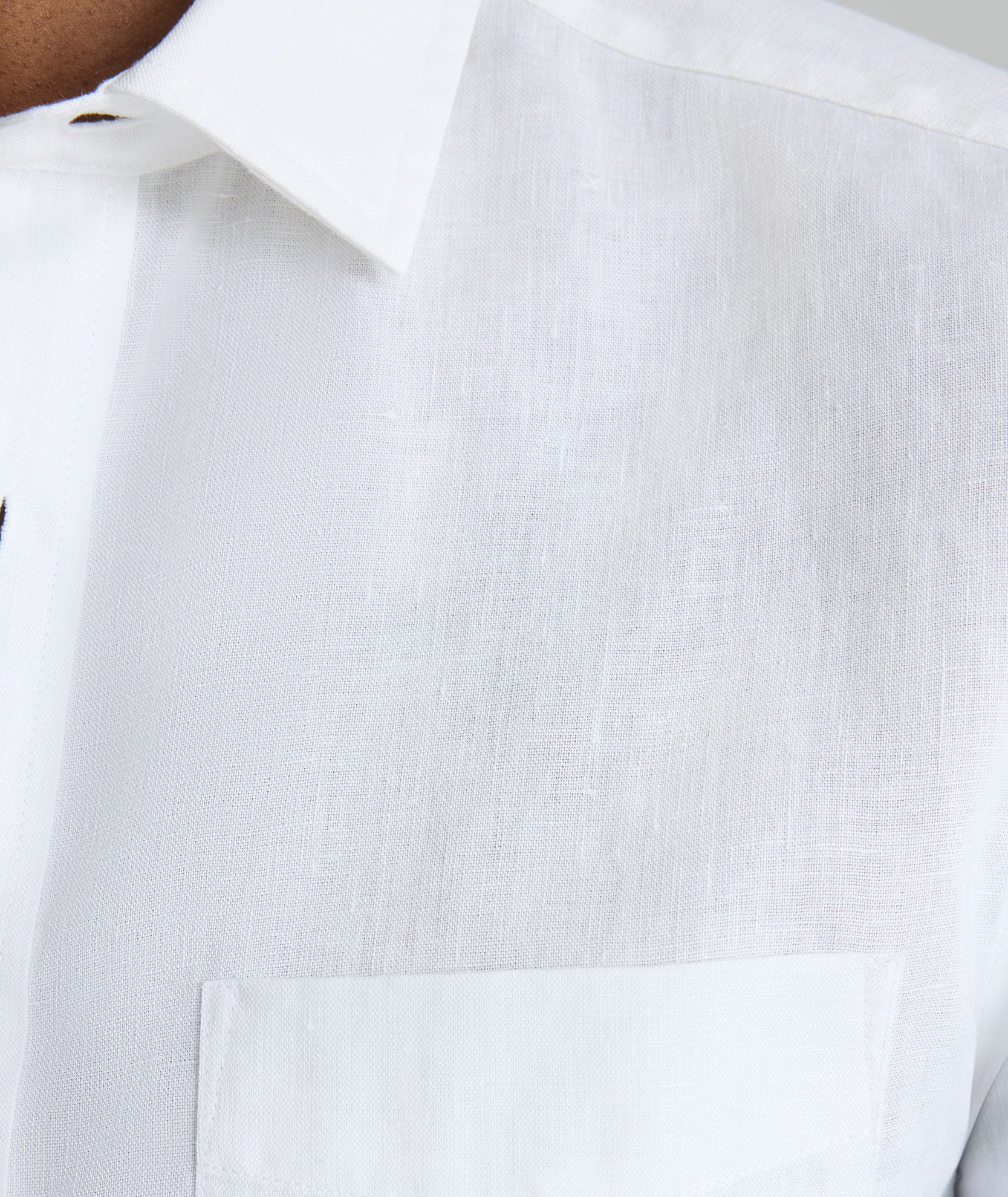 Wrinkle-Resistant Linen Short-Sleeve Cameron Shirt - Image 3