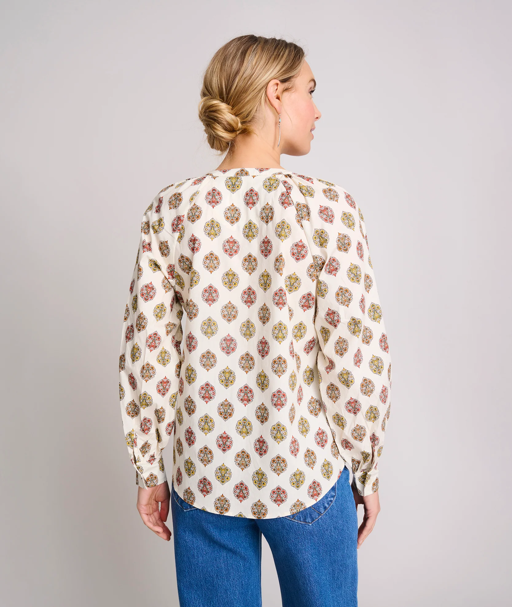 Cotton Raglan Sleeve Carrie Shirt - Image 4