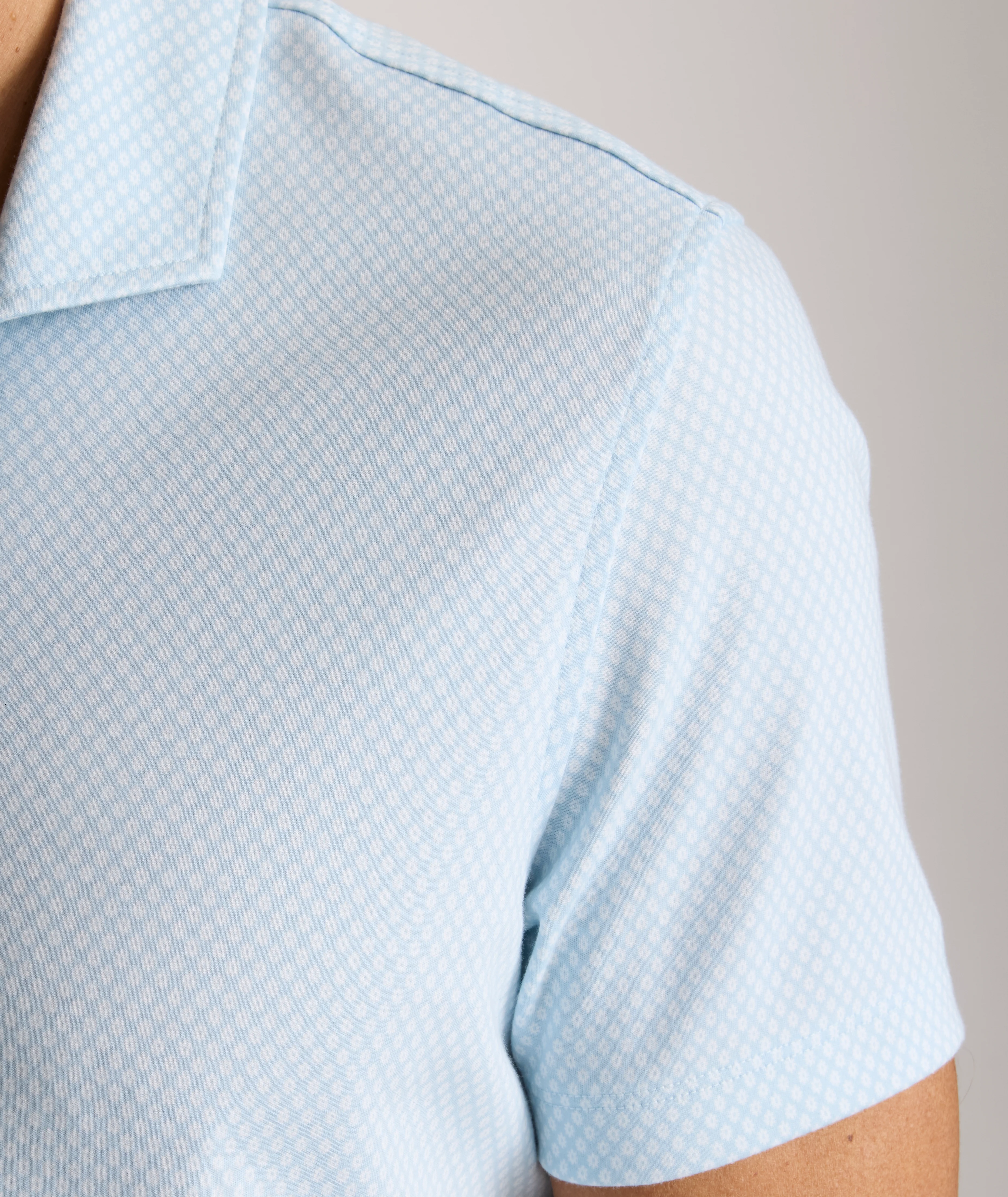 Wrinkle-Free Printed Damaschino Polo - FINAL SALE - Image 3