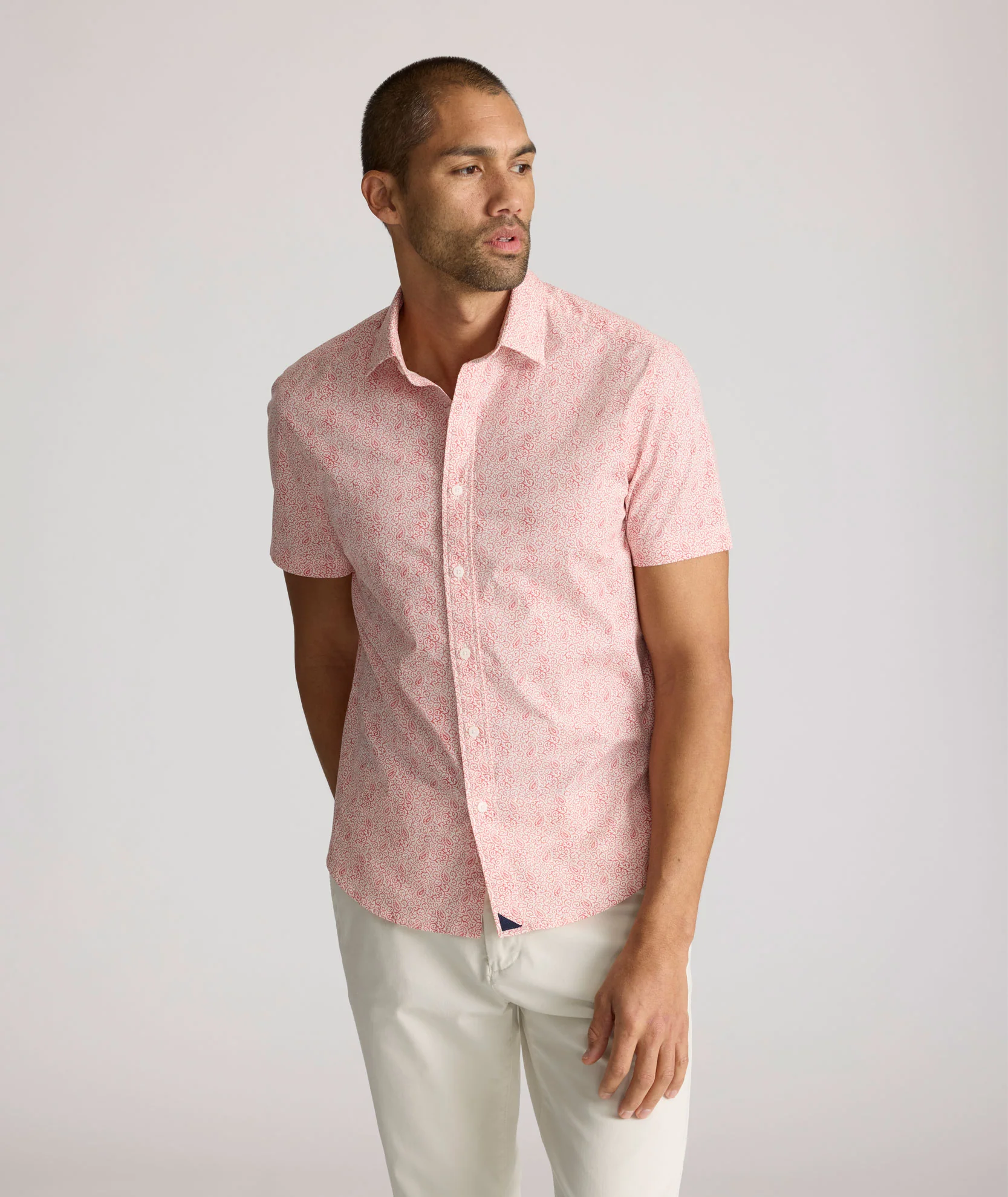 Stretch Cotton Short-Sleeve Coldwell Shirt - Image 5