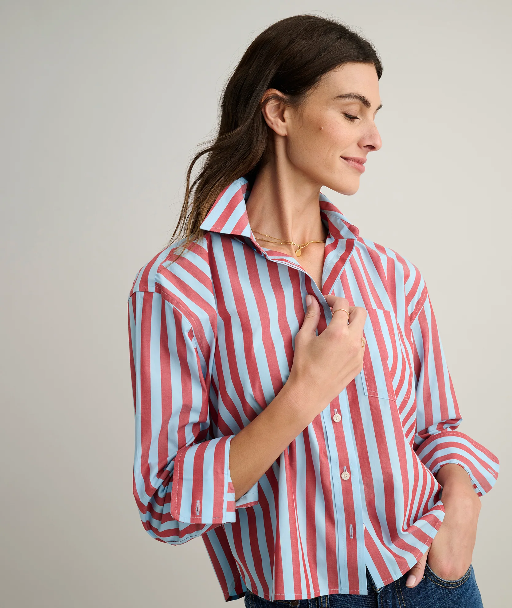 Wrinkle-Free Untucked Fit Crosby Shirt - Image 3