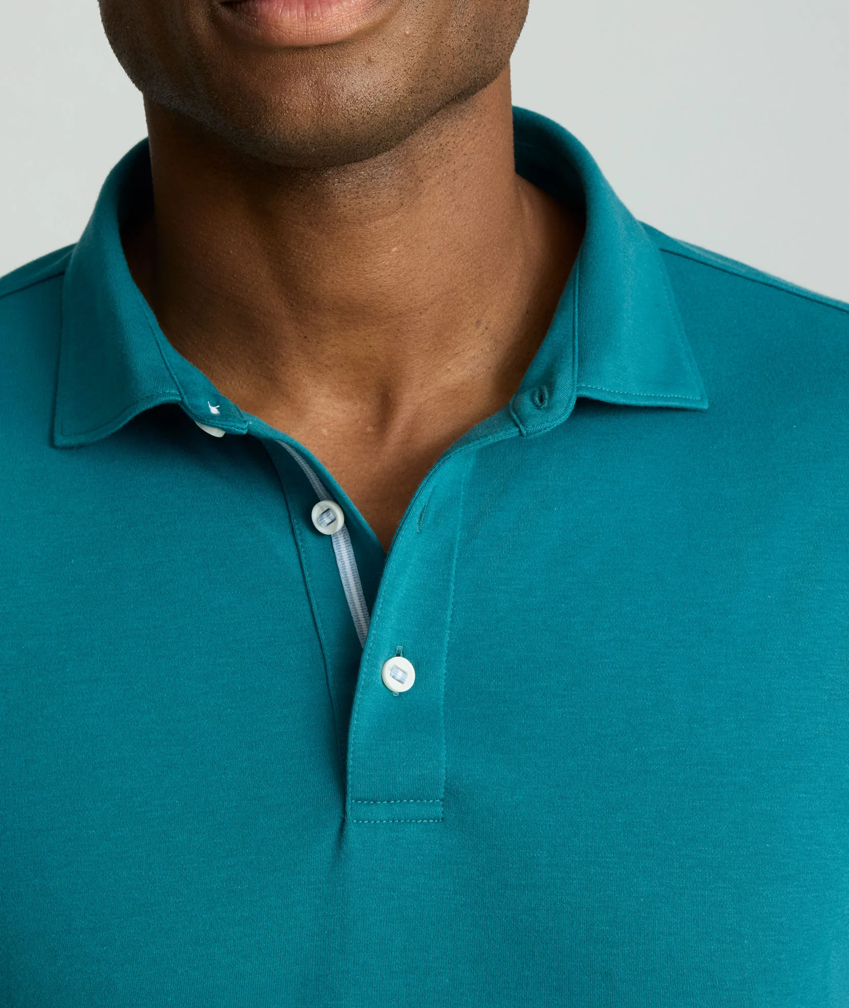 Wrinkle-Free Damaschino Long-Sleeve Polo - FINAL SALE - Image 3