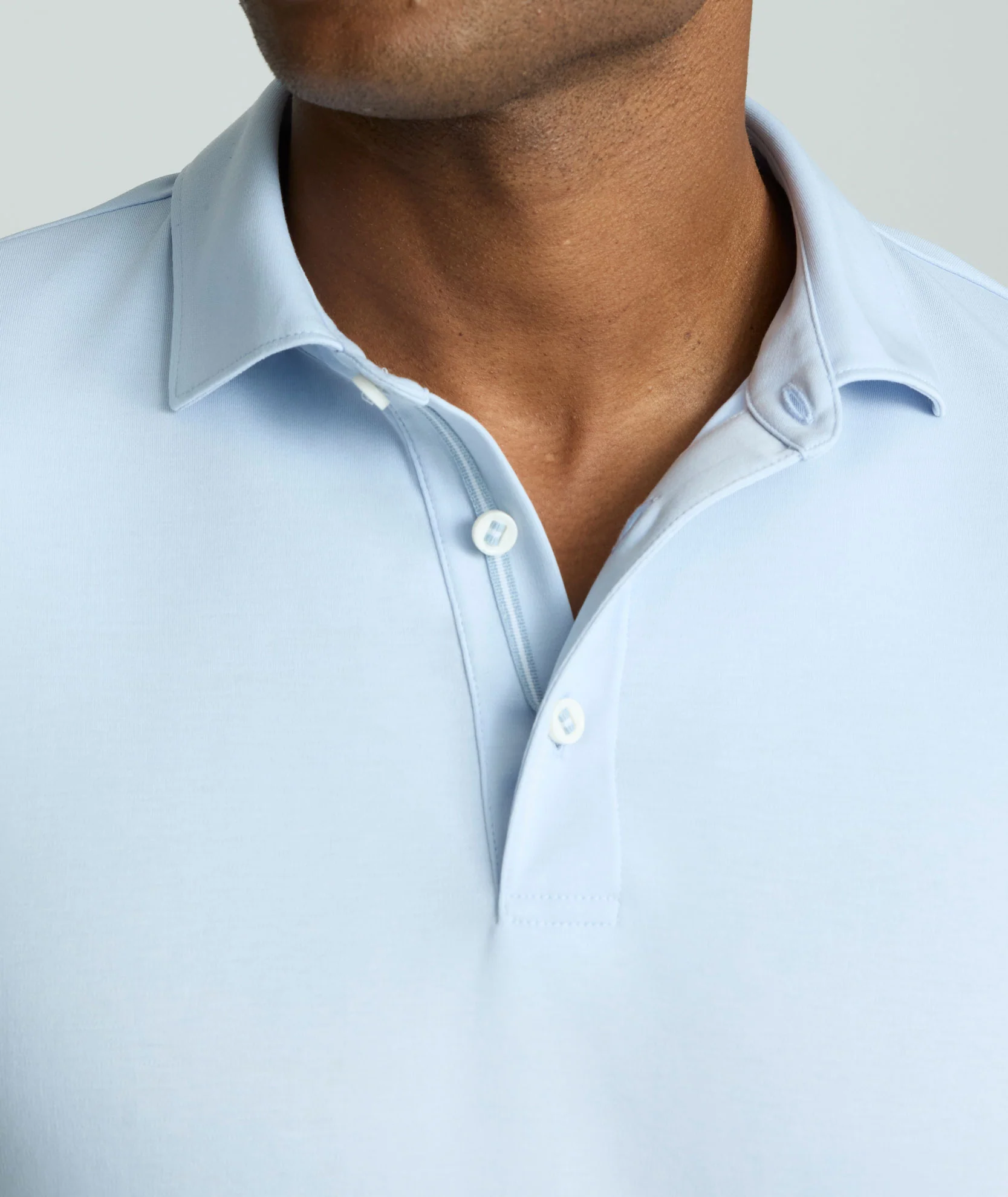 Wrinkle-Free Damaschino Long-Sleeve Polo - Image 3