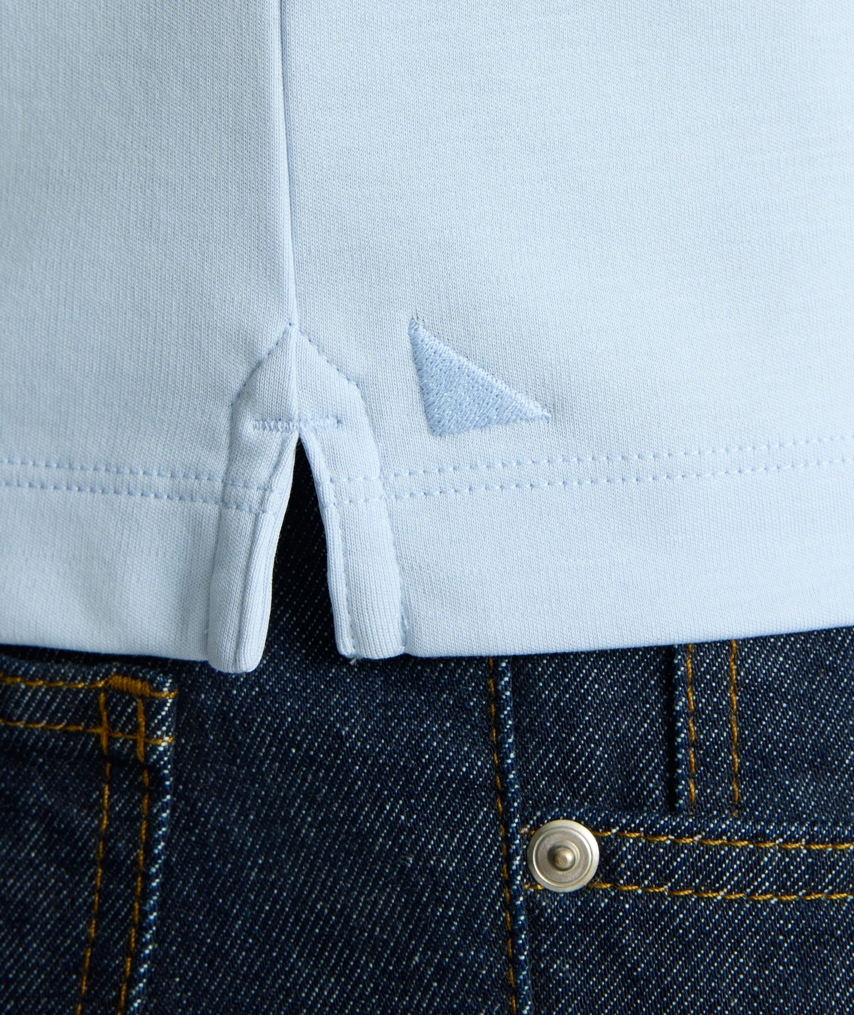 Wrinkle-Free Damaschino Long-Sleeve Polo - Image 4