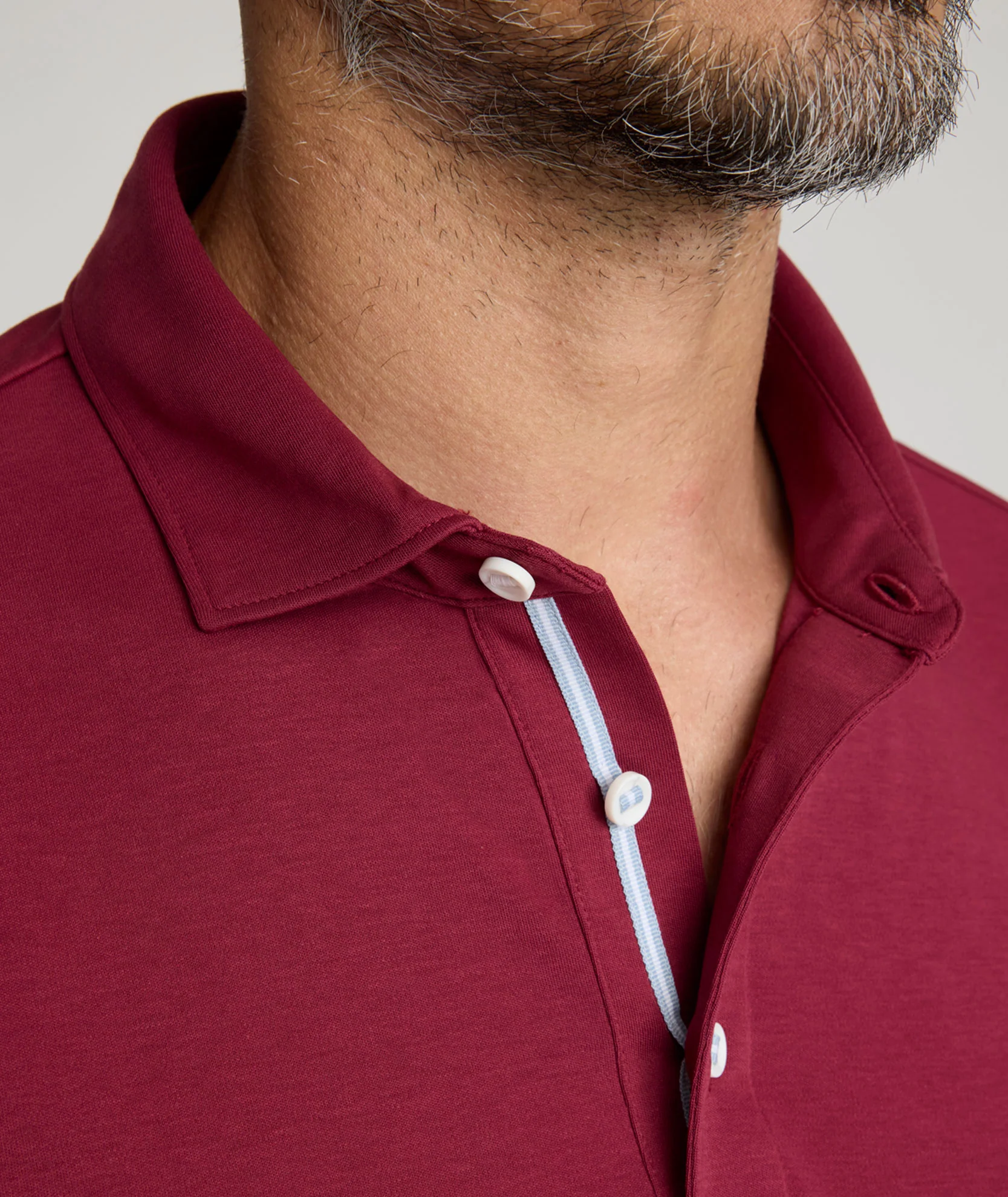 Wrinkle-Free Damaschino Long-Sleeve Polo - FINAL SALE - Image 3