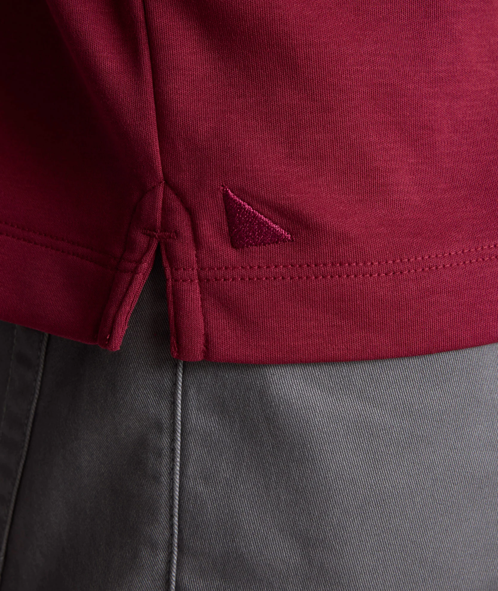 Wrinkle-Free Damaschino Long-Sleeve Polo - FINAL SALE - Image 4