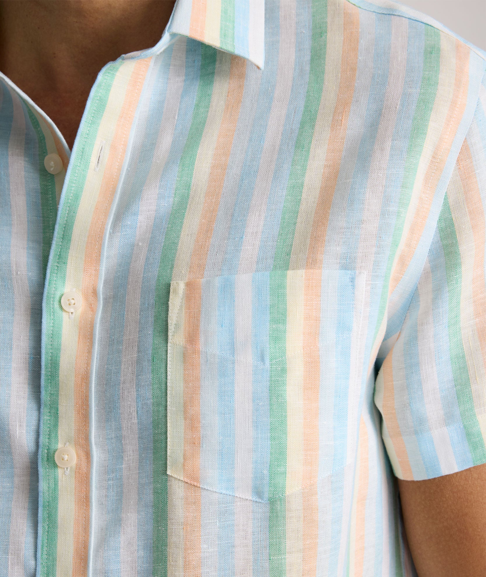 Wrinkle-Resistant Linen Short-Sleeve Darby Shirt - FINAL SALE - Image 4