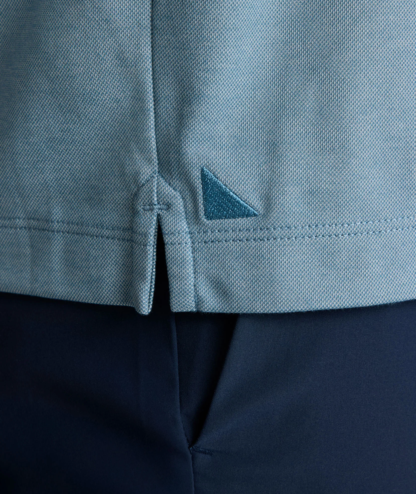 Tipped Performance Long-Sleeve Polo - FINAL SALE - Image 4