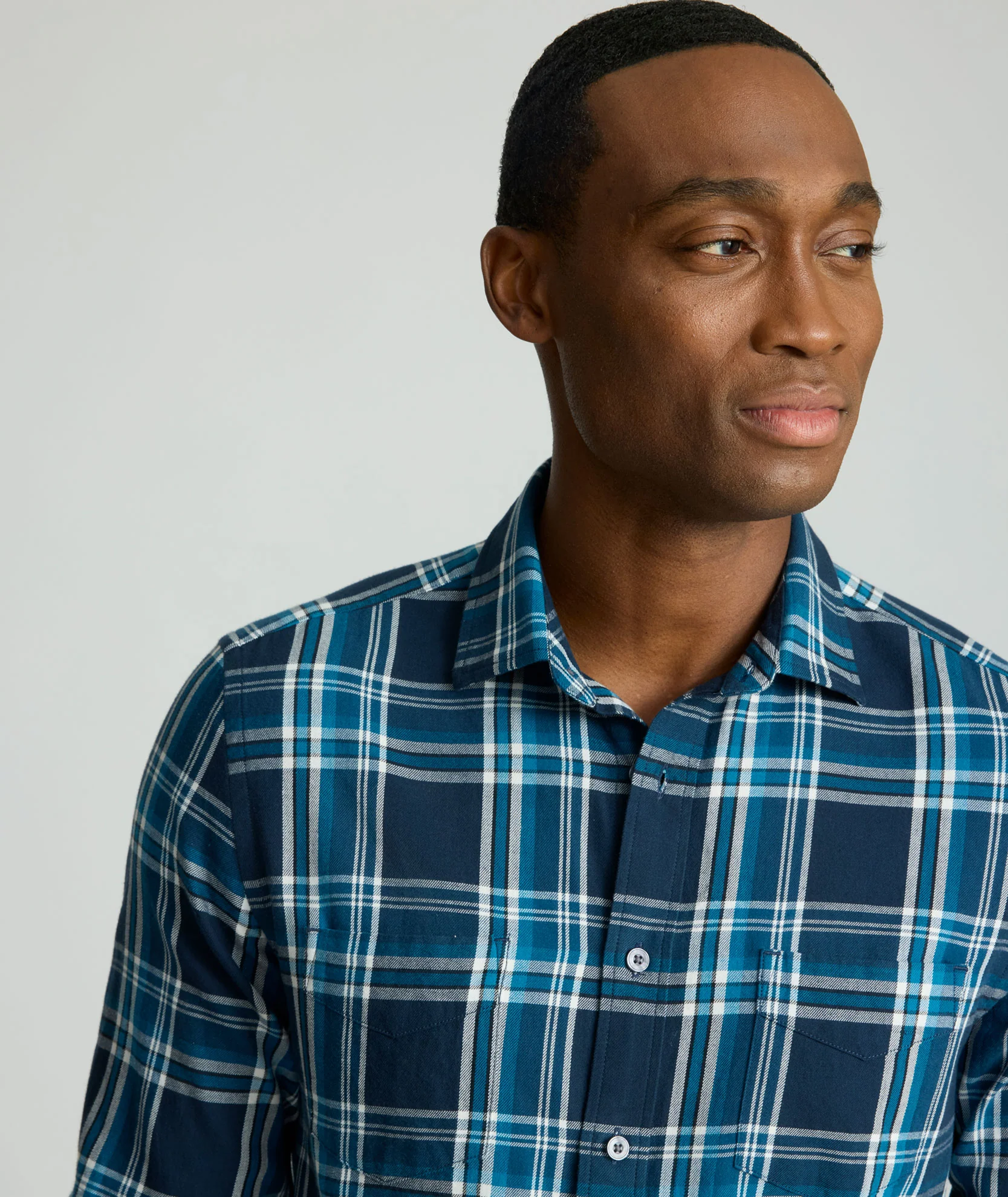 Organic Cotton Plaid Flannel Shirt - Image 2