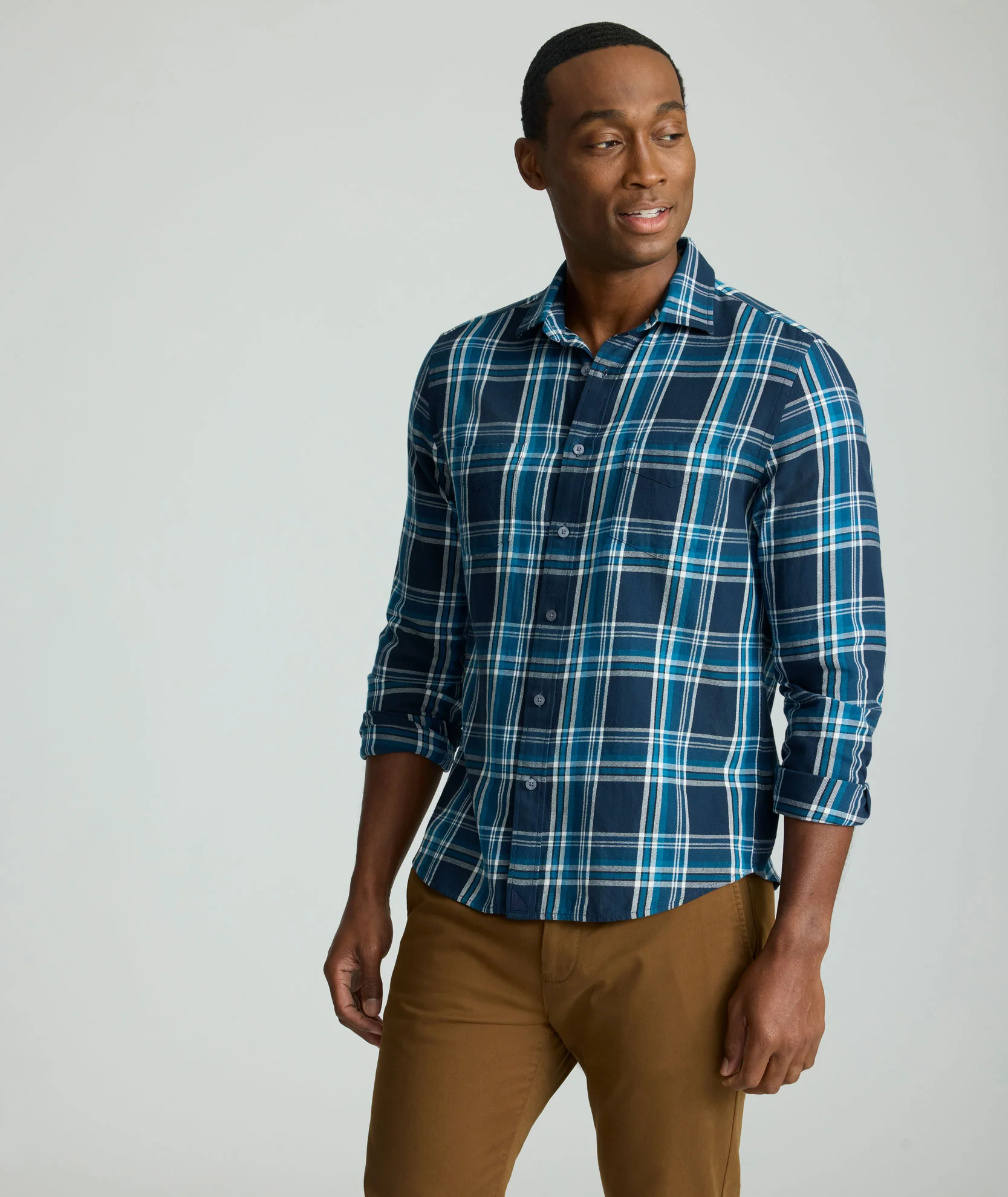 Organic Cotton Plaid Flannel Shirt - Image 5