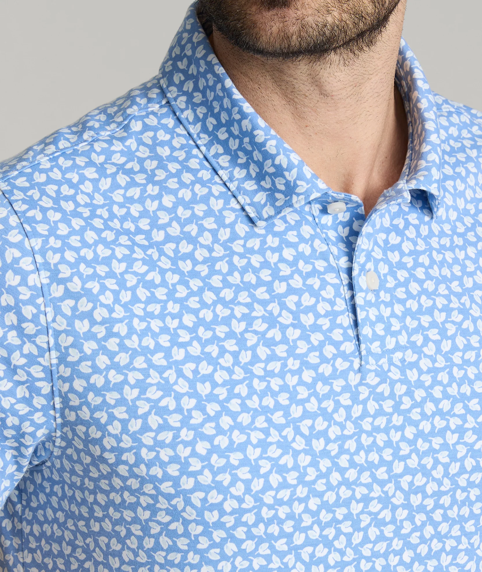 Wrinkle-Free Printed Damaschino Polo - FINAL SALE - Image 3