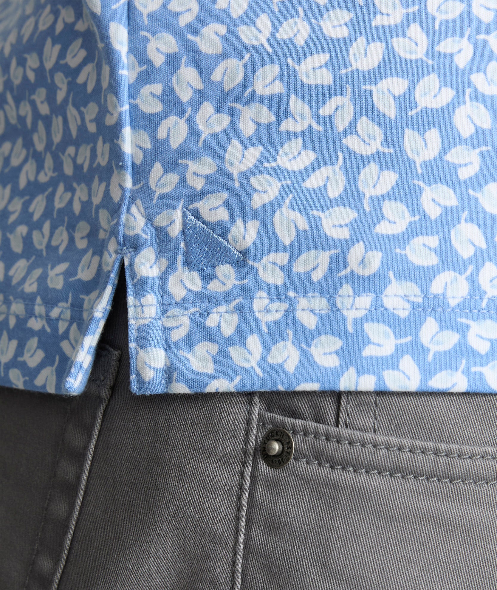 Wrinkle-Free Printed Damaschino Polo - FINAL SALE - Image 4