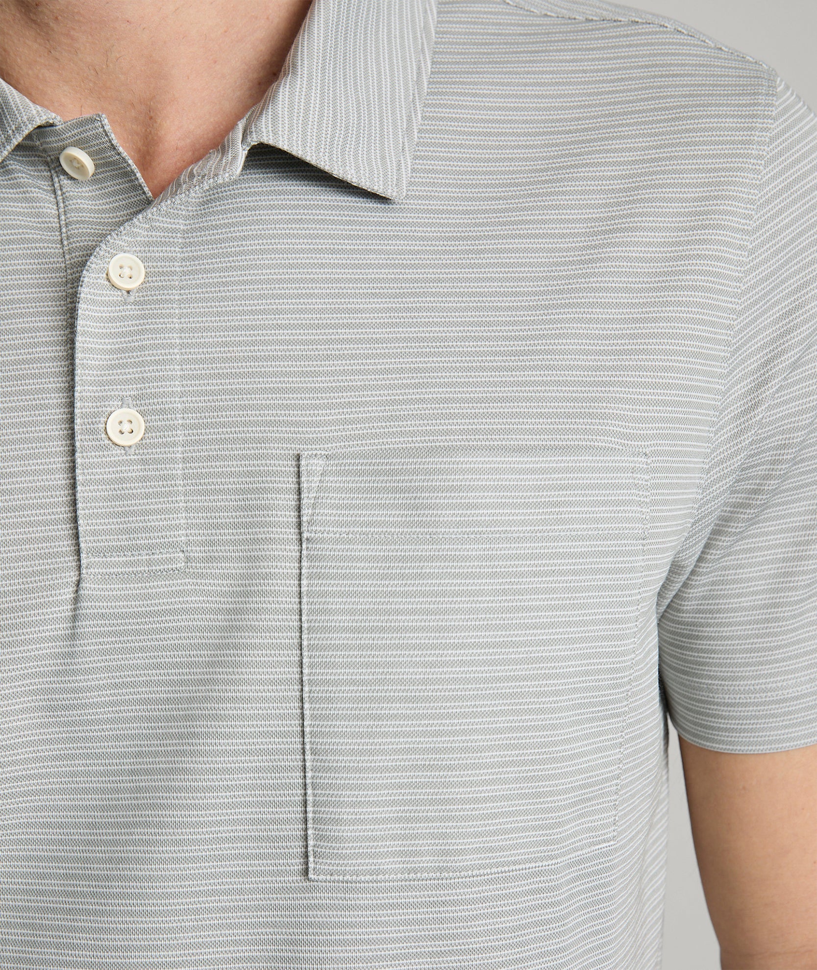 Striped Performance Polo - Image 3