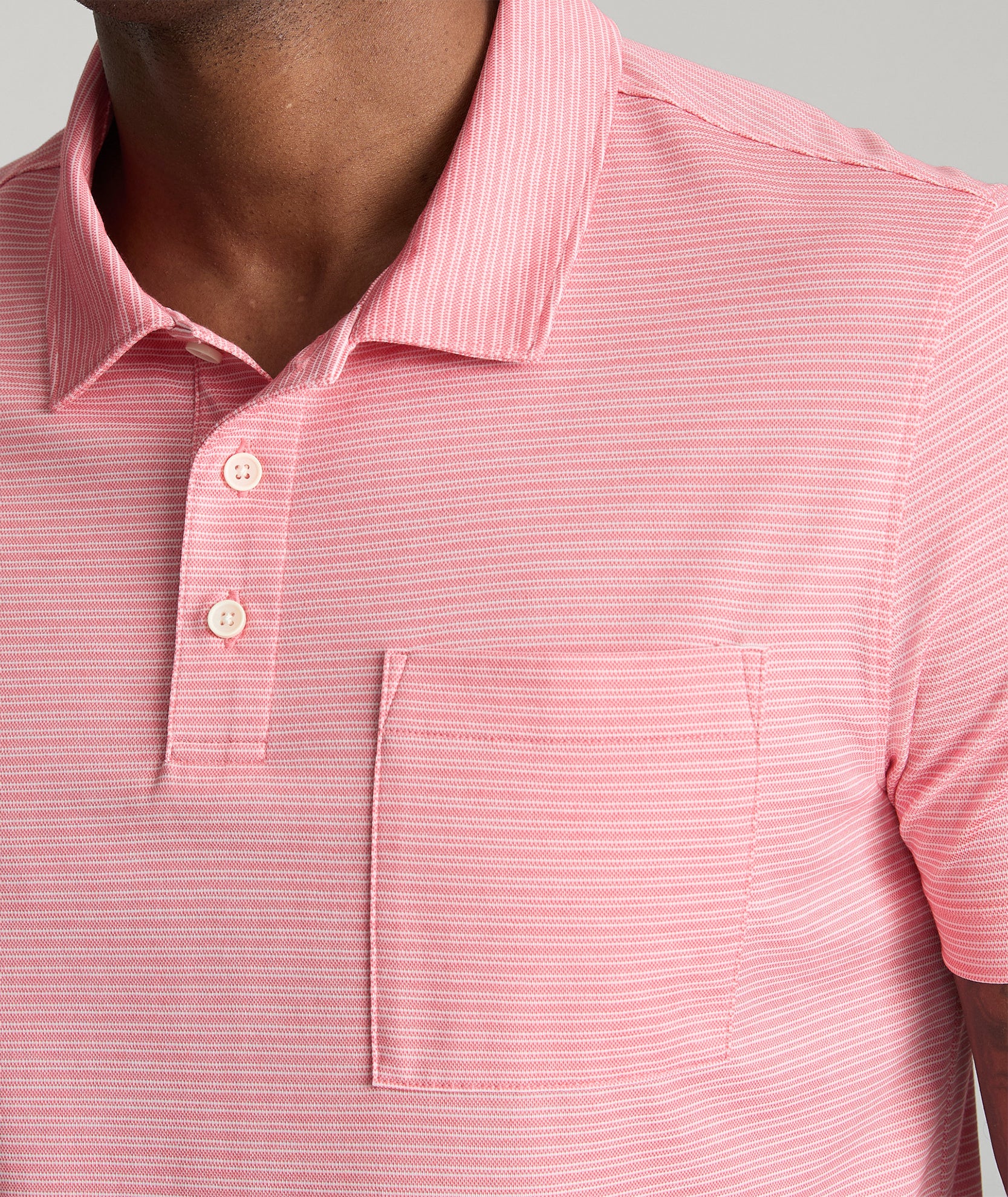 Striped Performance Polo - Image 3