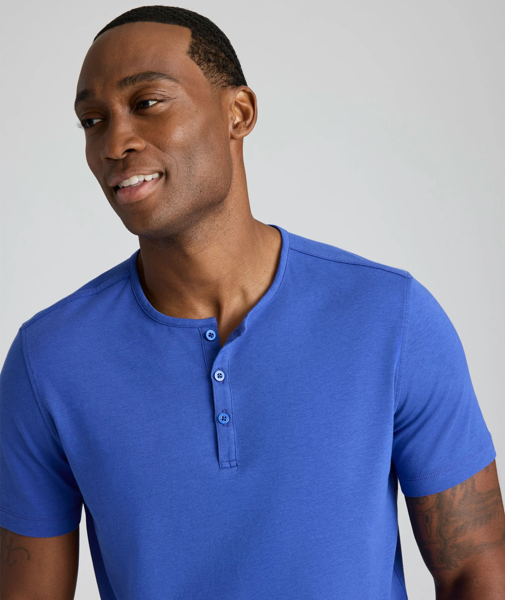 EcoSoft™ Short-Sleeve Henley - Image 2