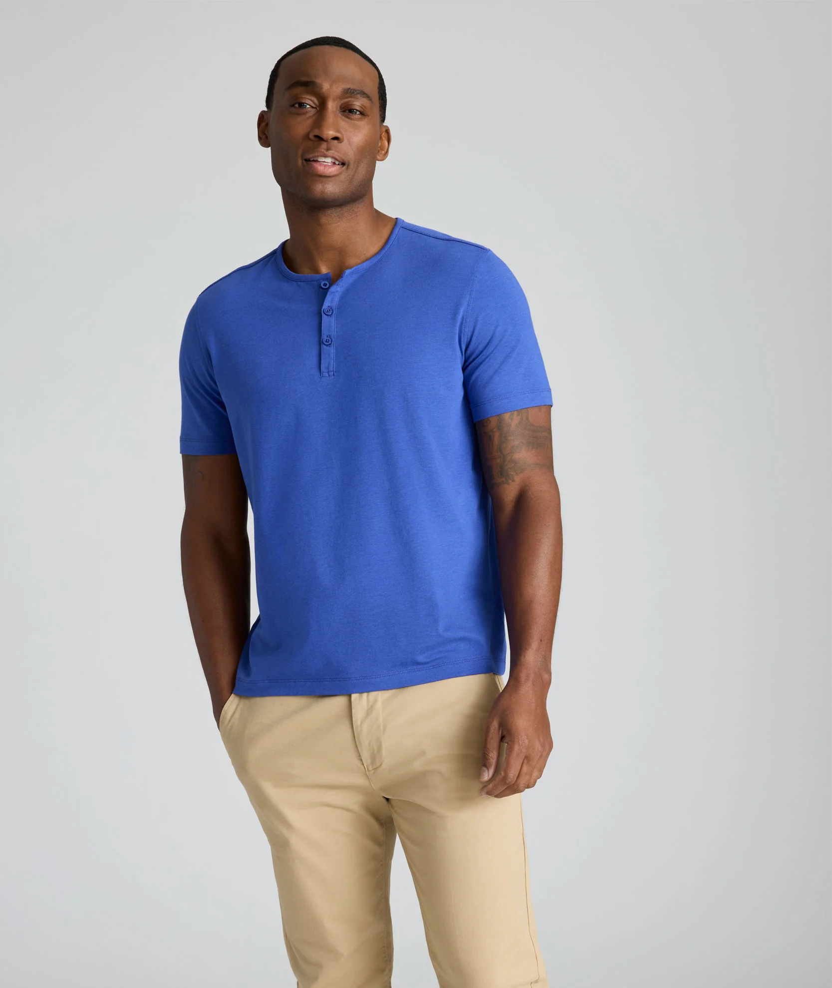 EcoSoft™ Short-Sleeve Henley - Image 5