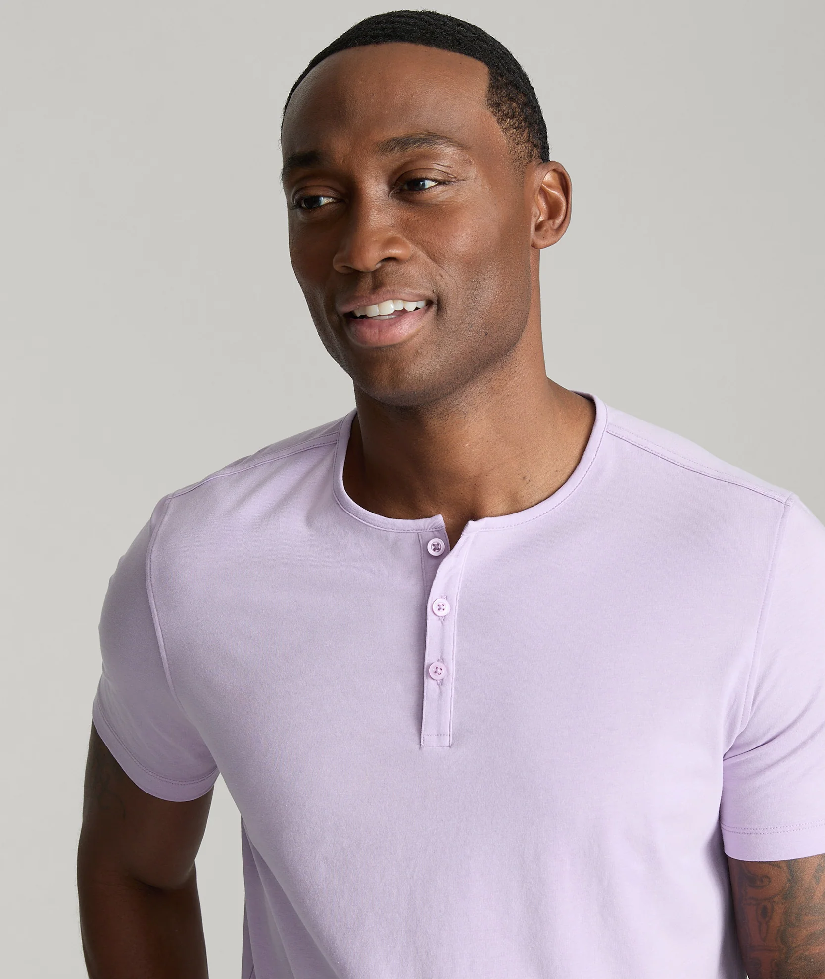 EcoSoft™ Short-Sleeve Henley - Image 2
