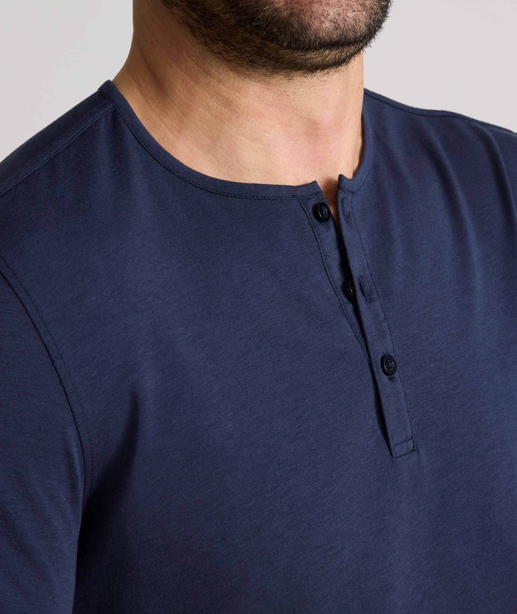 EcoSoft™ Short-Sleeve Henley - Image 3