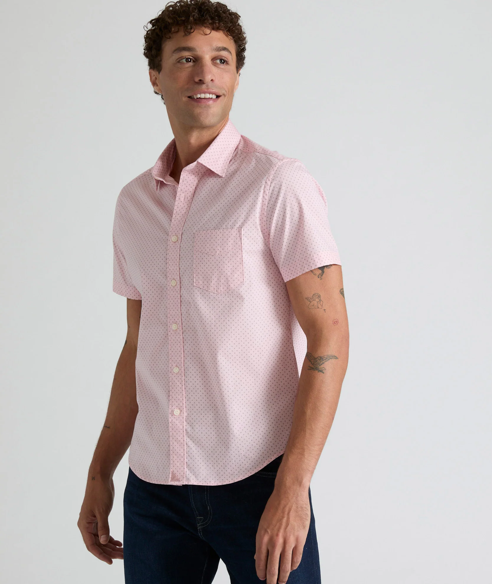 Stretch Cotton Short-Sleeve Ingram Shirt - FINAL SALE - Image 3