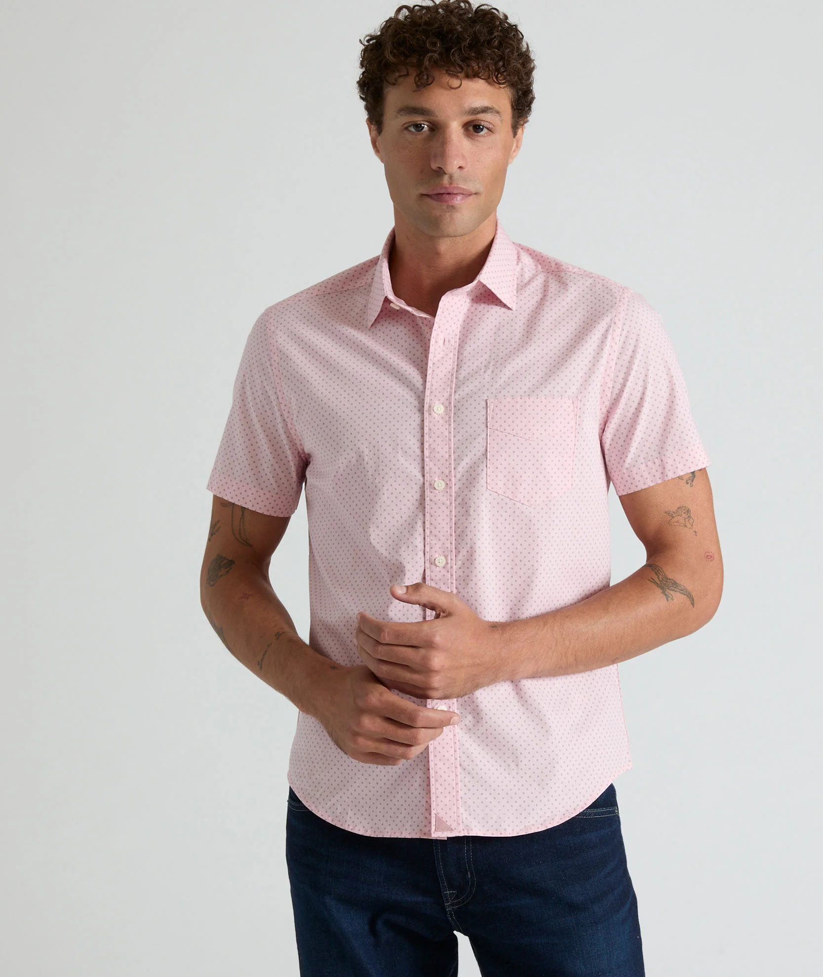 Stretch Cotton Short-Sleeve Ingram Shirt - FINAL SALE - Image 4