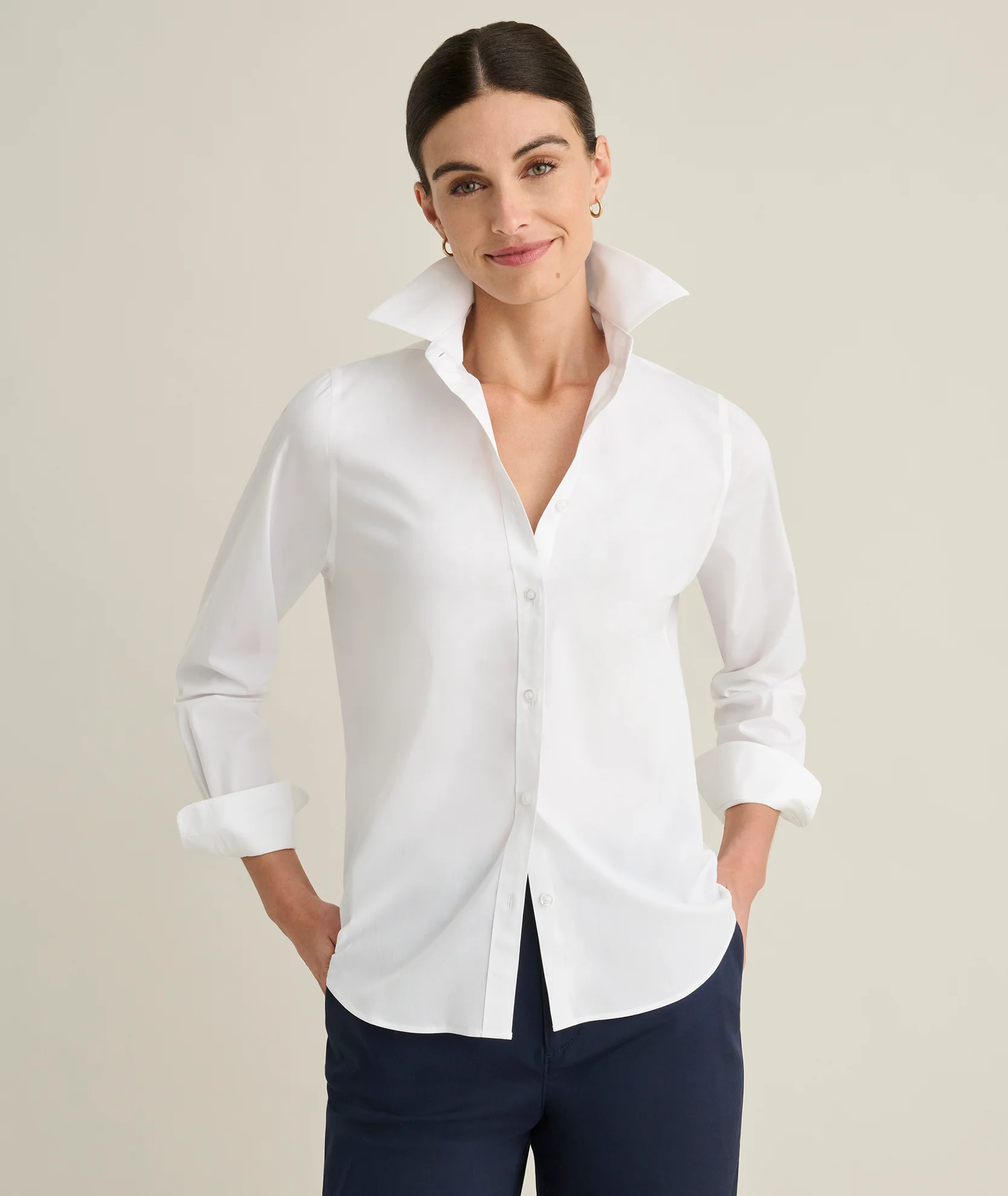 Wrinkle-Free Classic Fit Isabella Shirt - Image 3