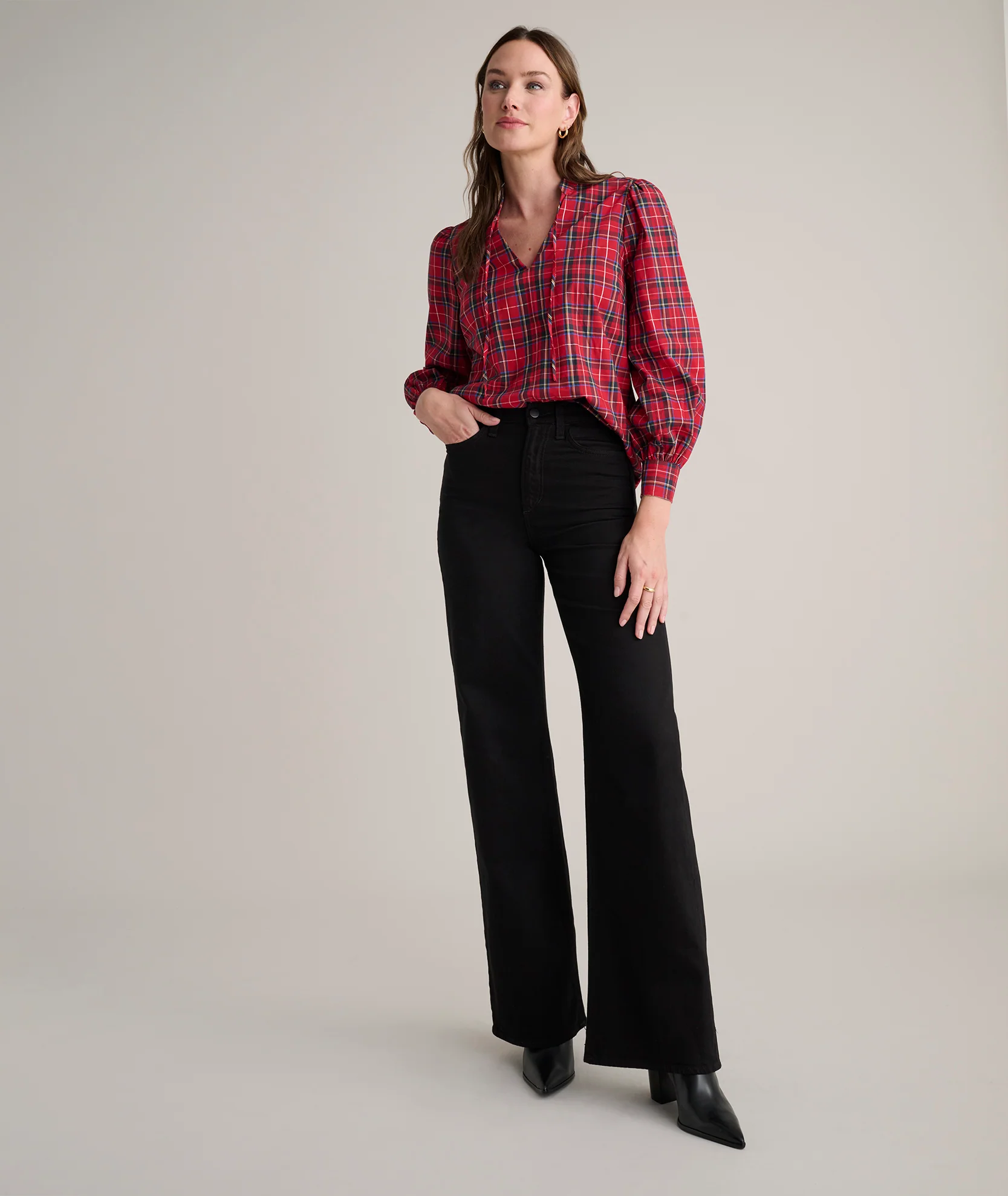 Stewart Plaid Popover Joy Shirt - FINAL SALE - Image 5