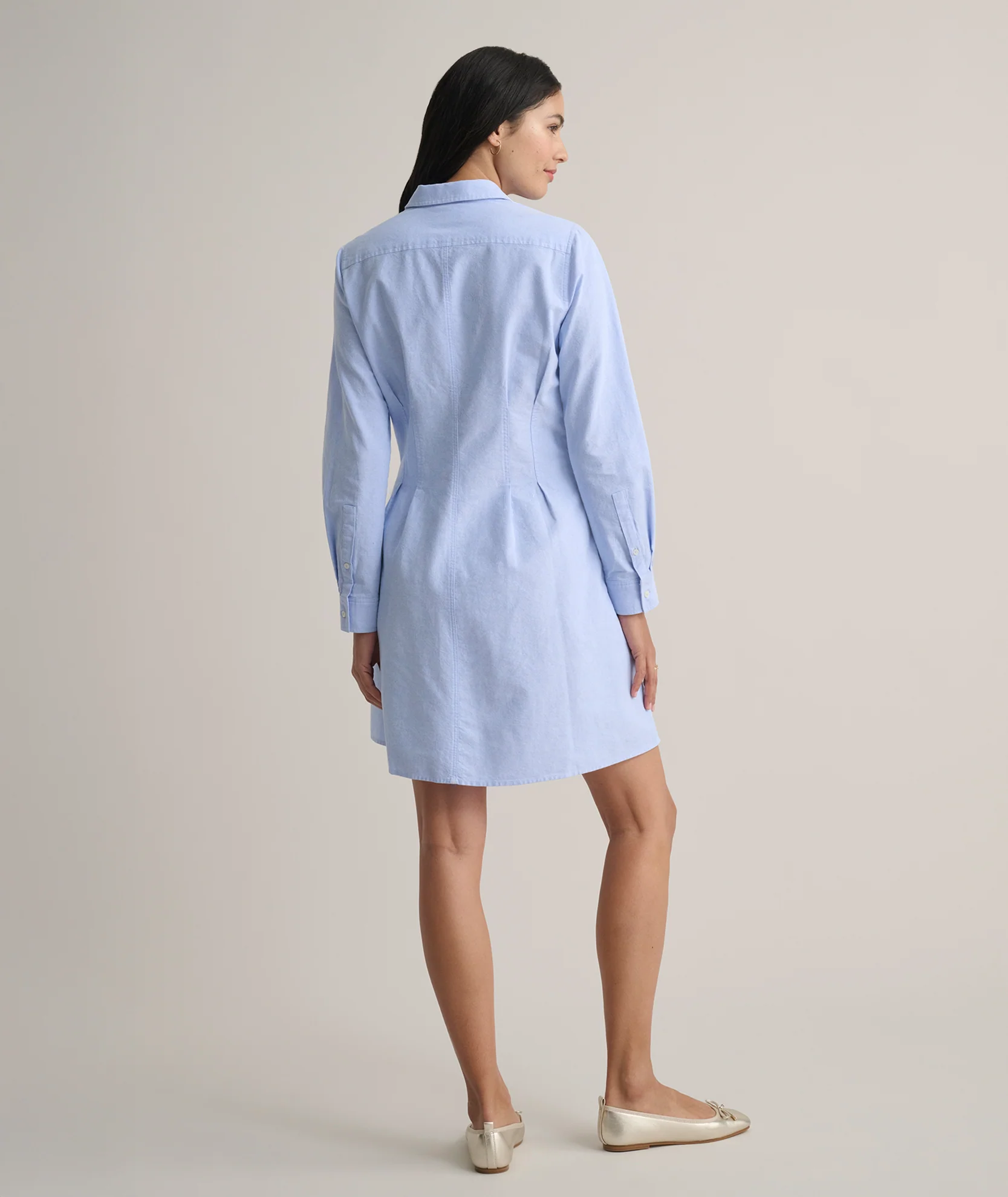 Cotton Oxford Jules Shirt Dress - FINAL SALE - Image 4