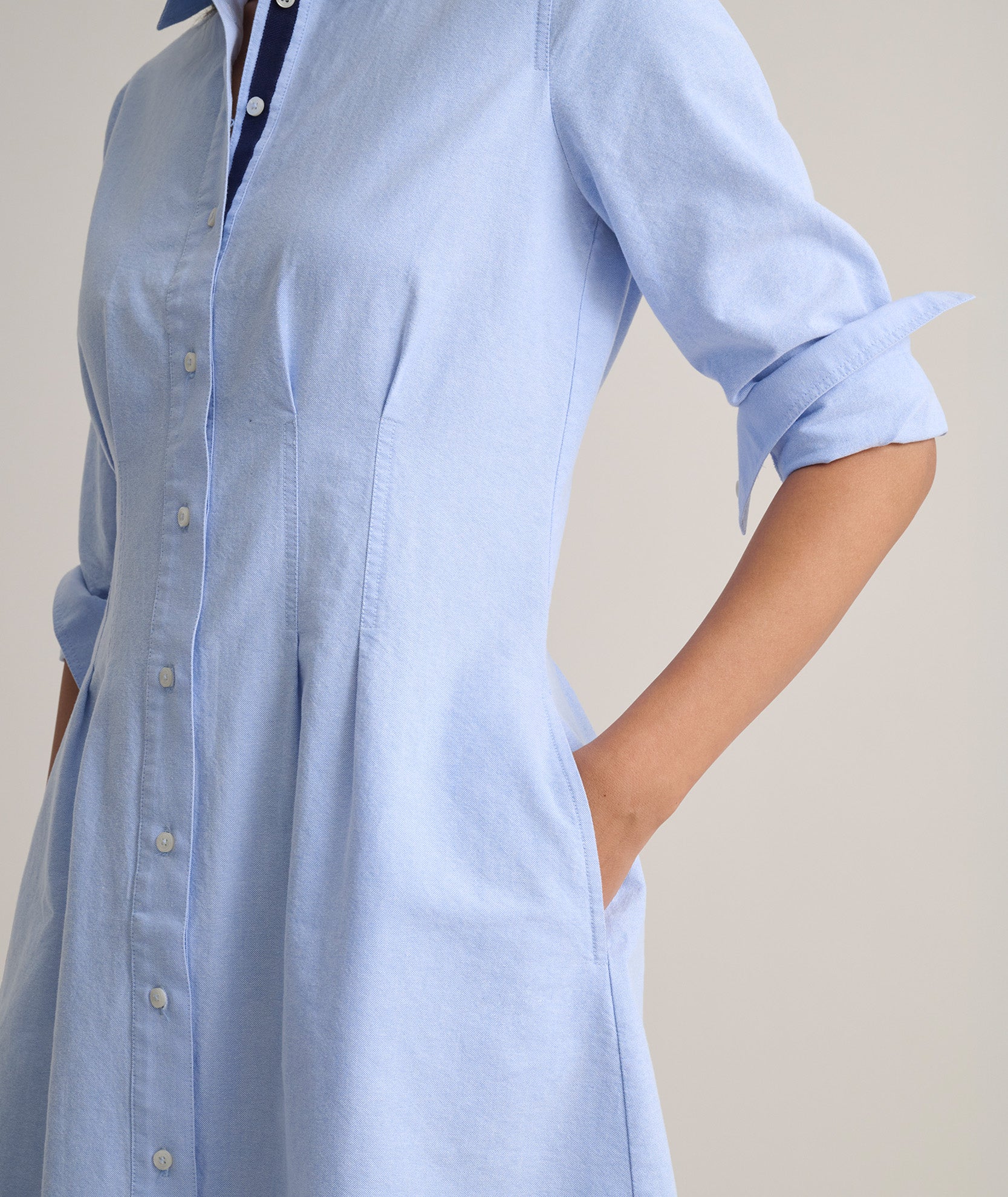 Cotton Oxford Jules Shirt Dress - FINAL SALE - Image 5