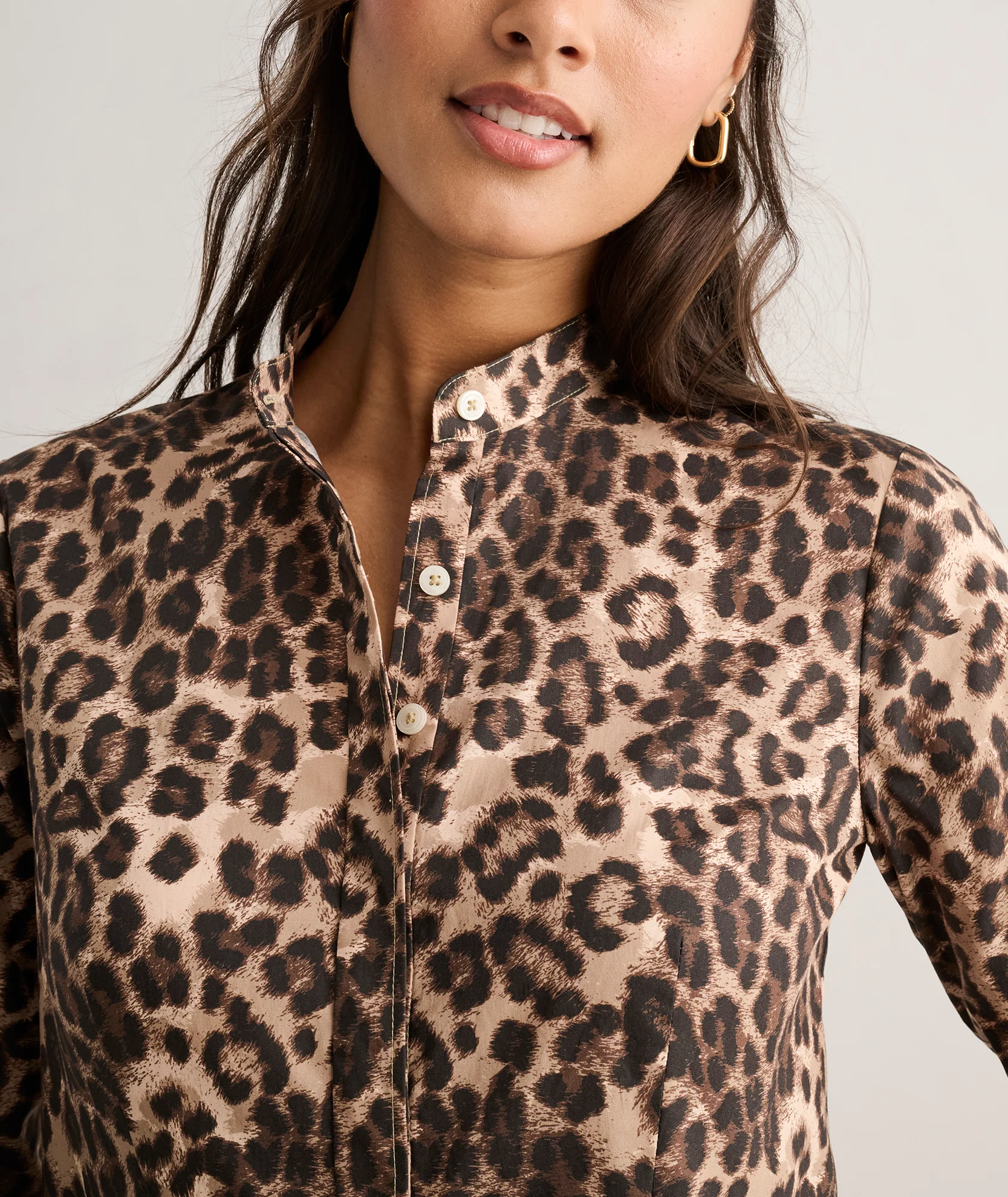 Stretch Cotton Lauren Shirt Dress - Image 2