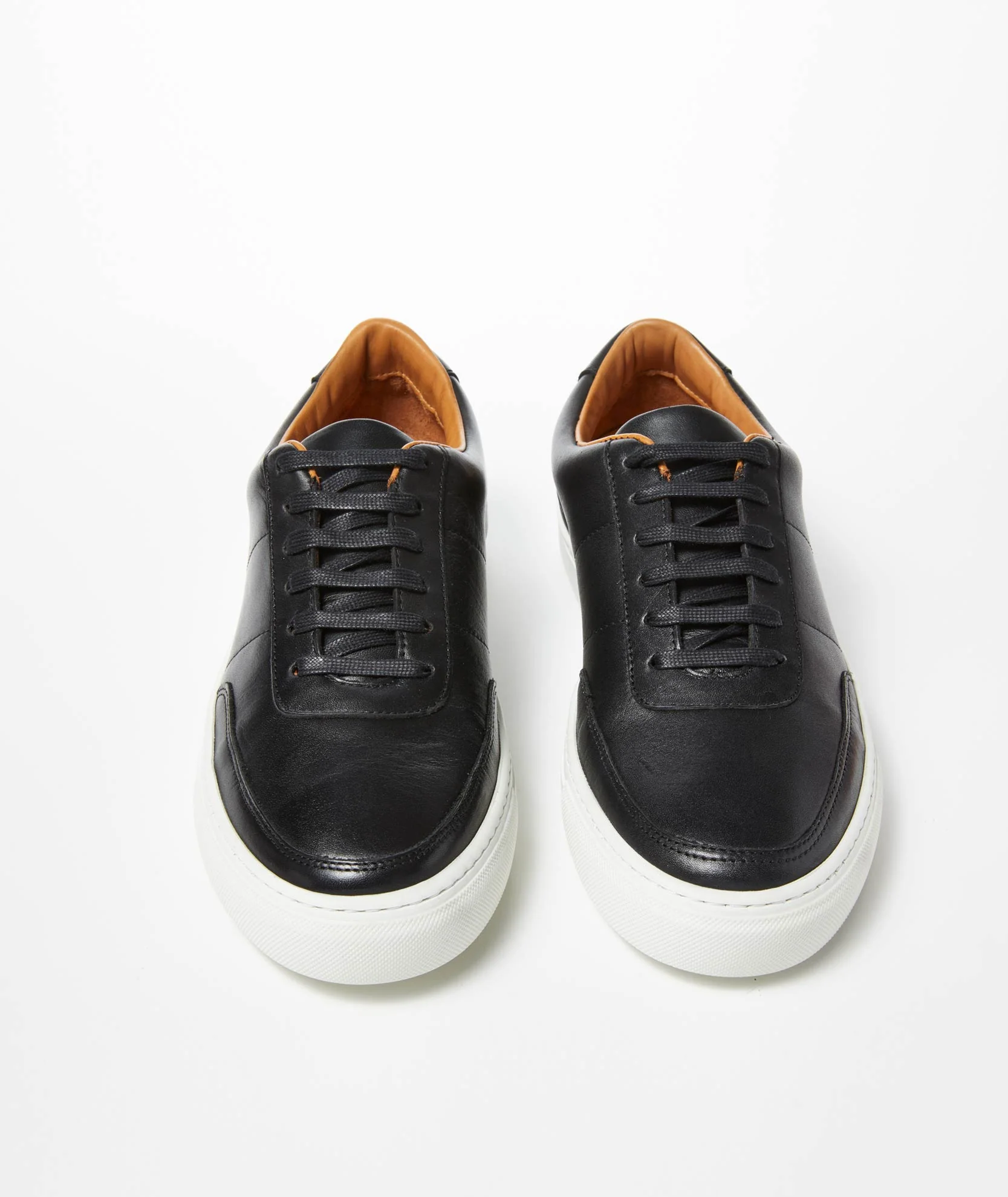 Leather Lace-Up Sneakers - Image 3