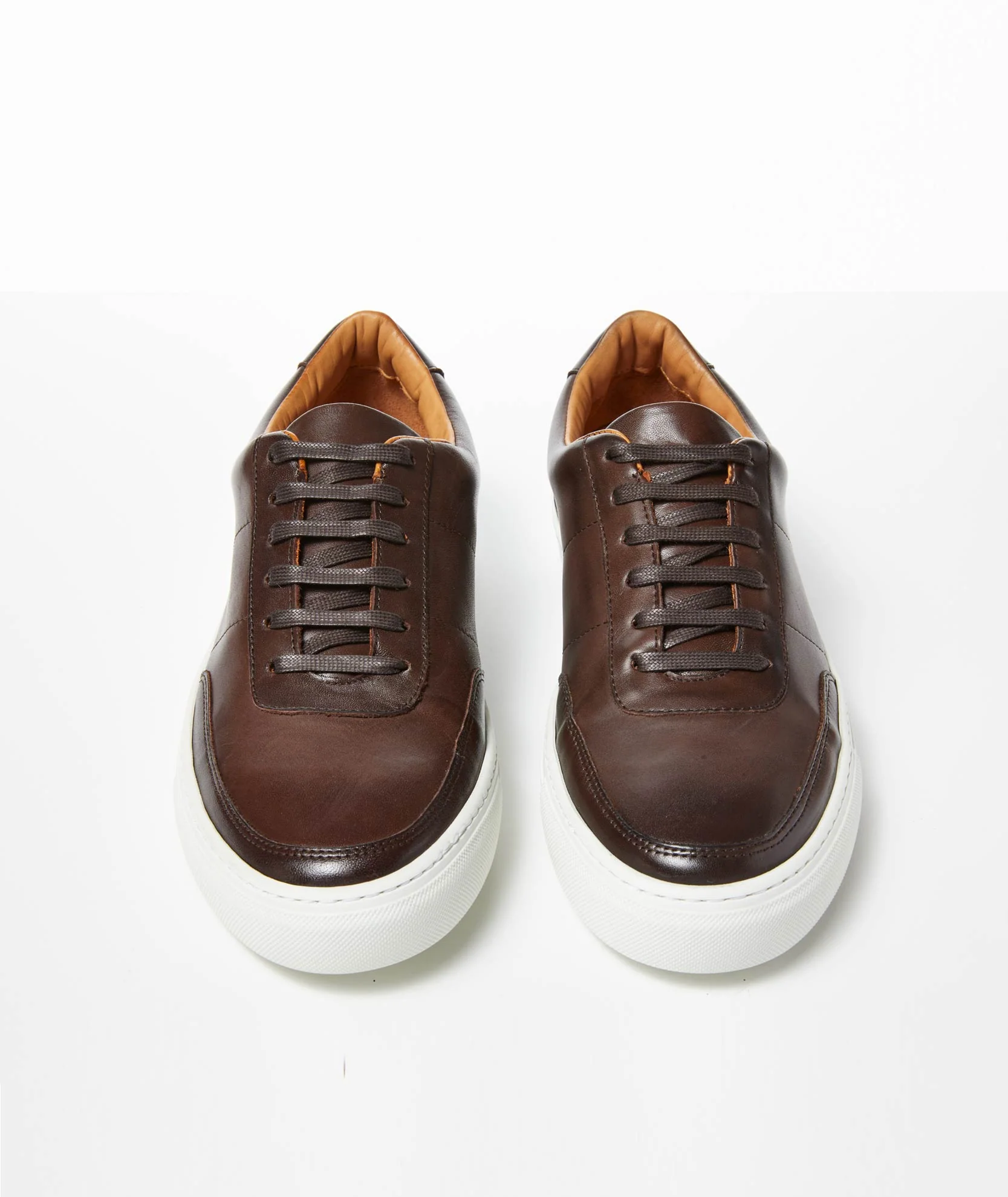 Leather Lace-Up Sneakers - Image 3