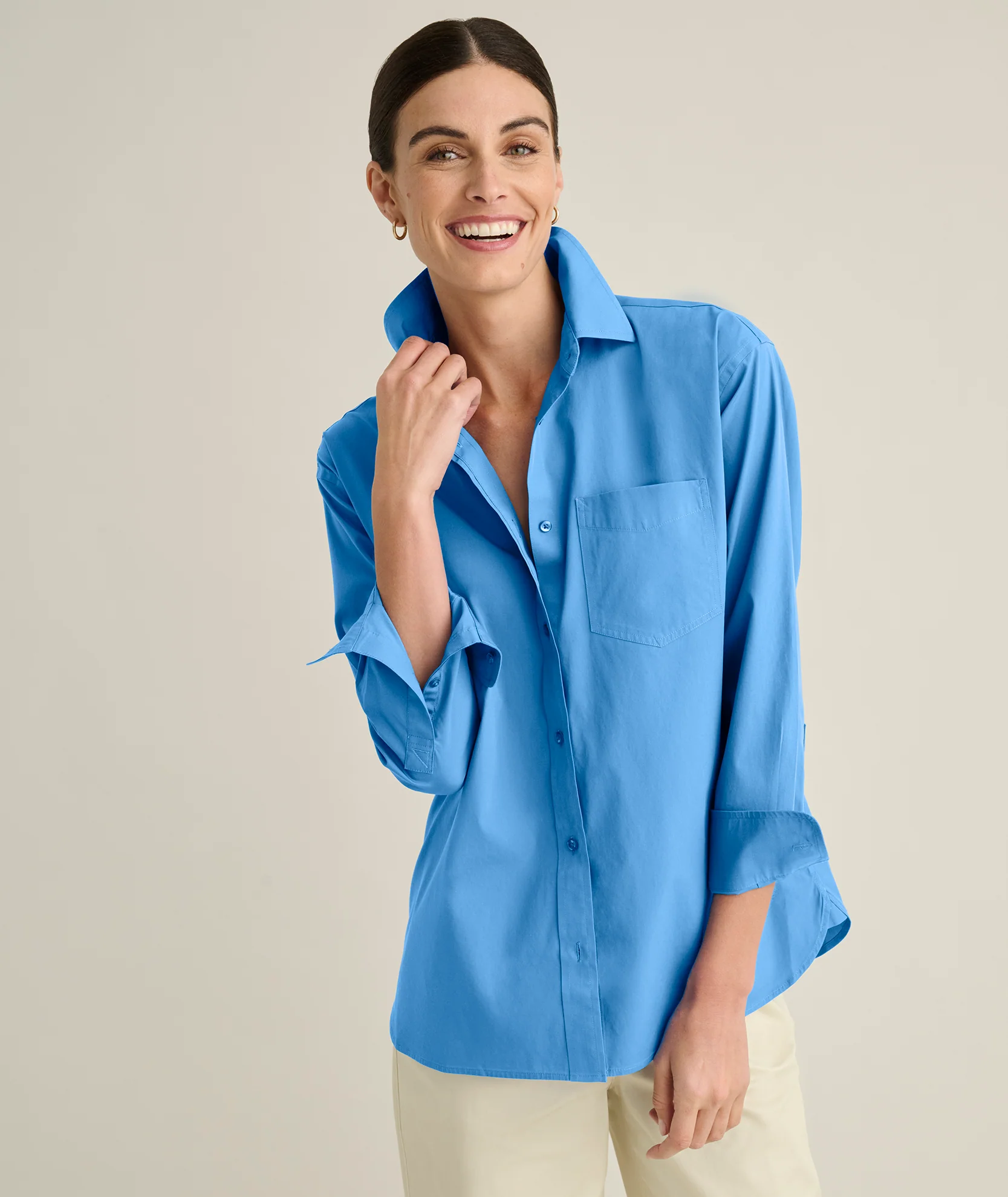 Wrinkle-Free Relaxed Fit Melanie Shirt - Image 3
