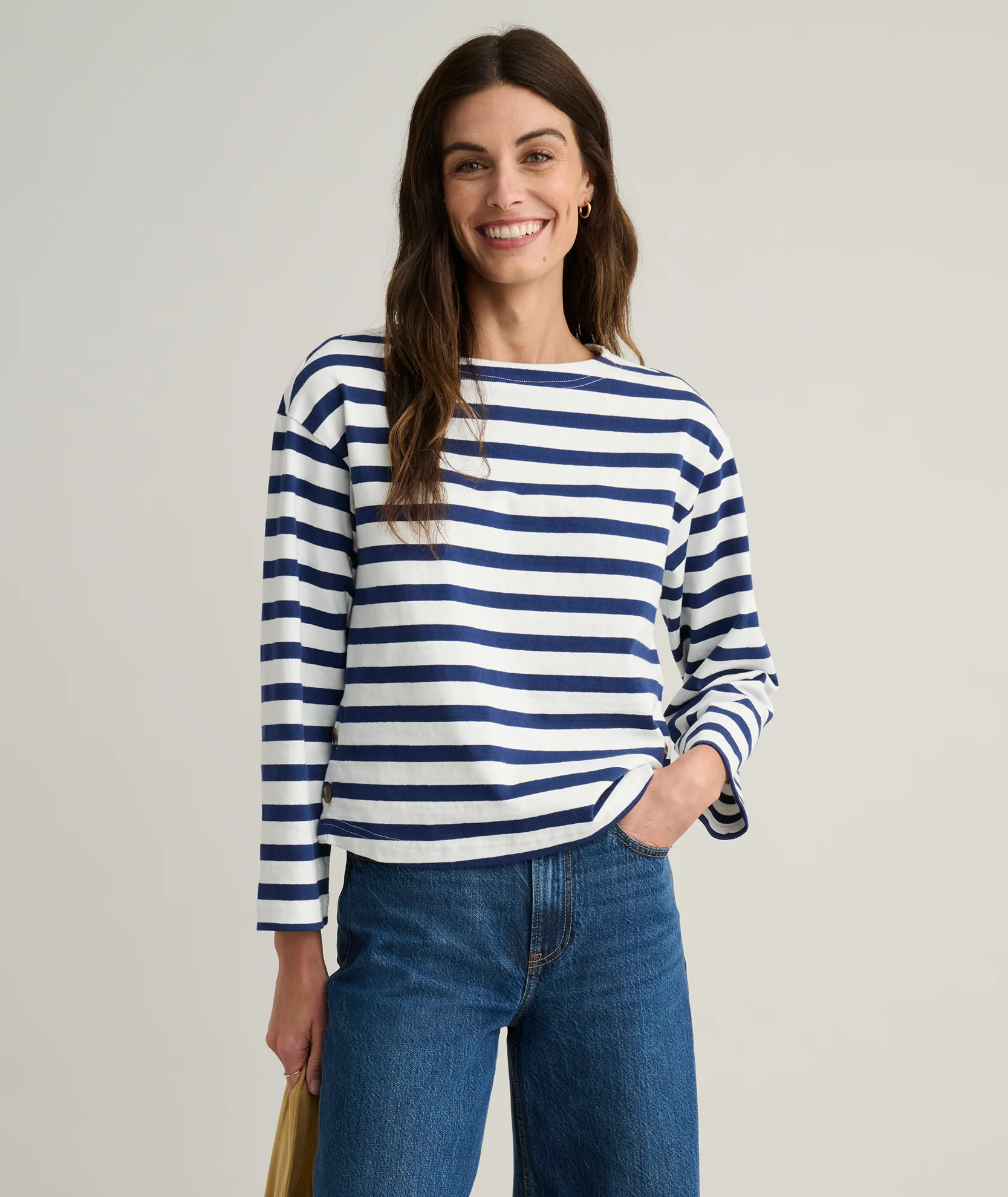 Cotton Jersey Mille Stripe Tee - Image 3
