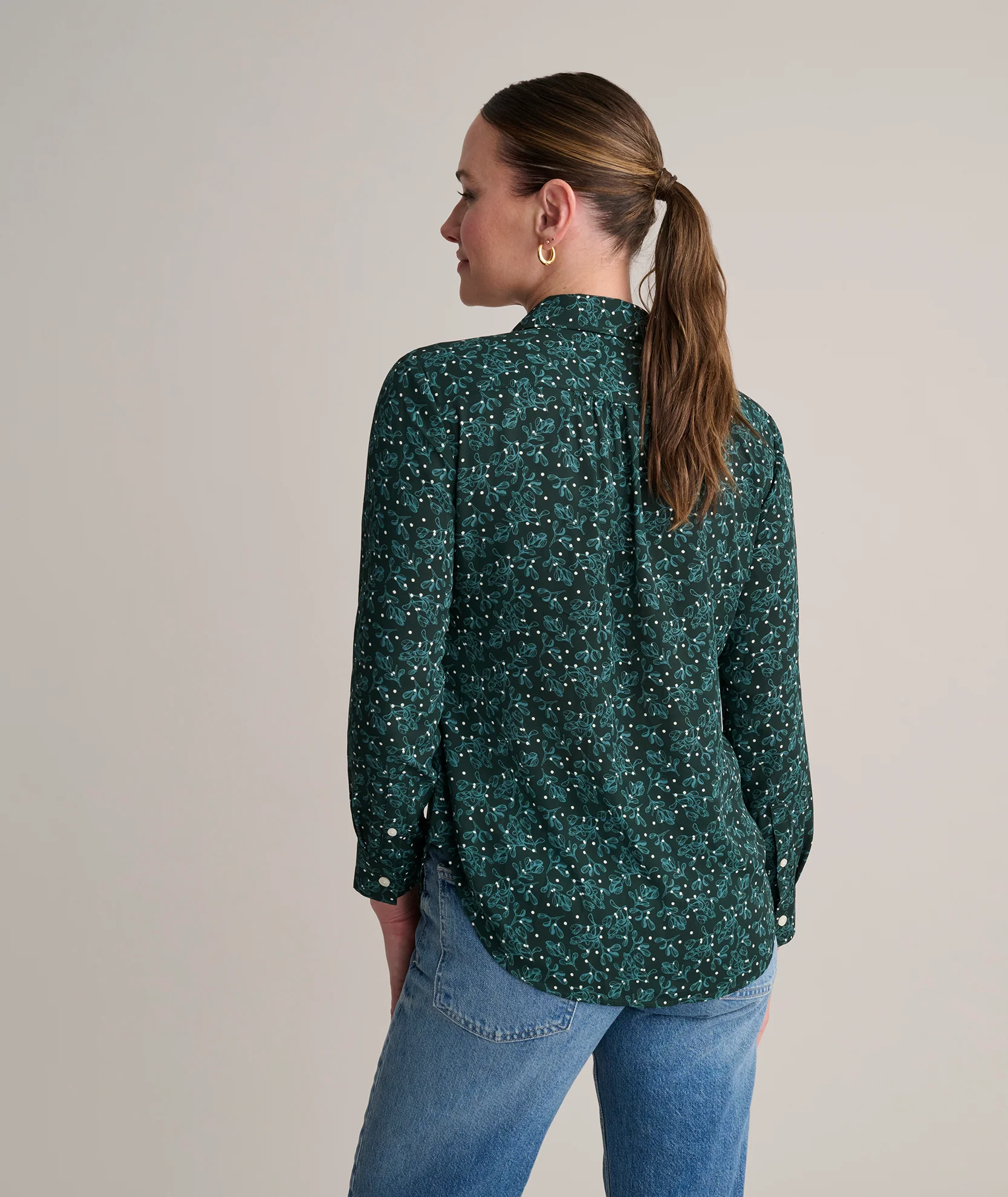 Holly Print Natalie Shirt - Image 5