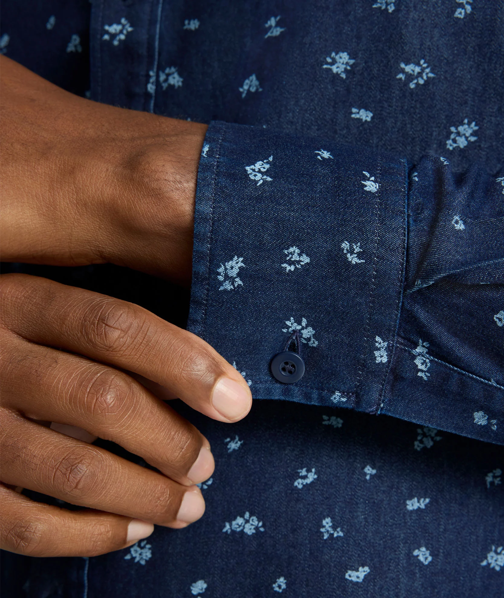 Wrinkle-Free Denim Oberton Shirt - FINAL SALE - Image 4