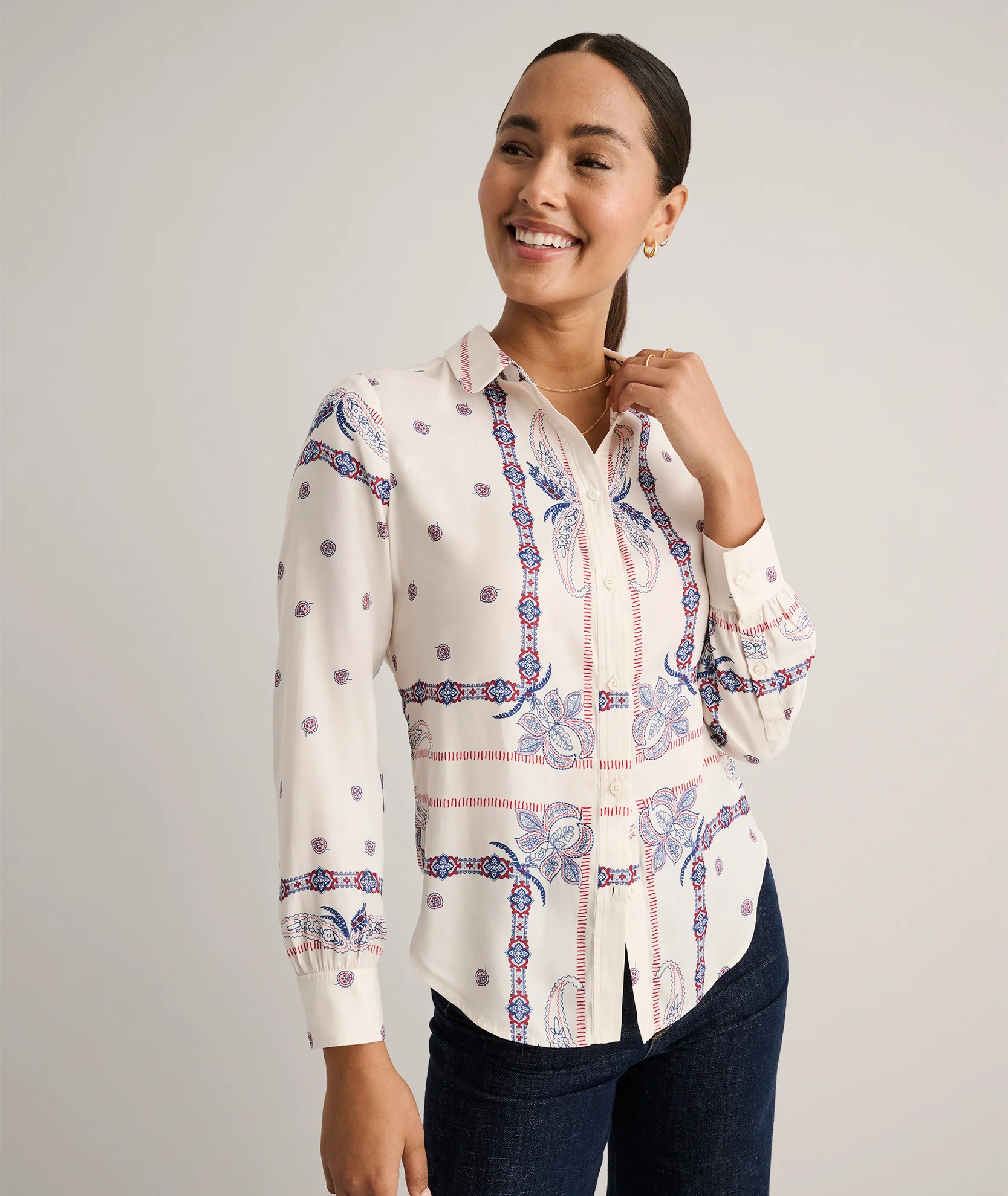 Bandana Print Odette Shirt - Image 5