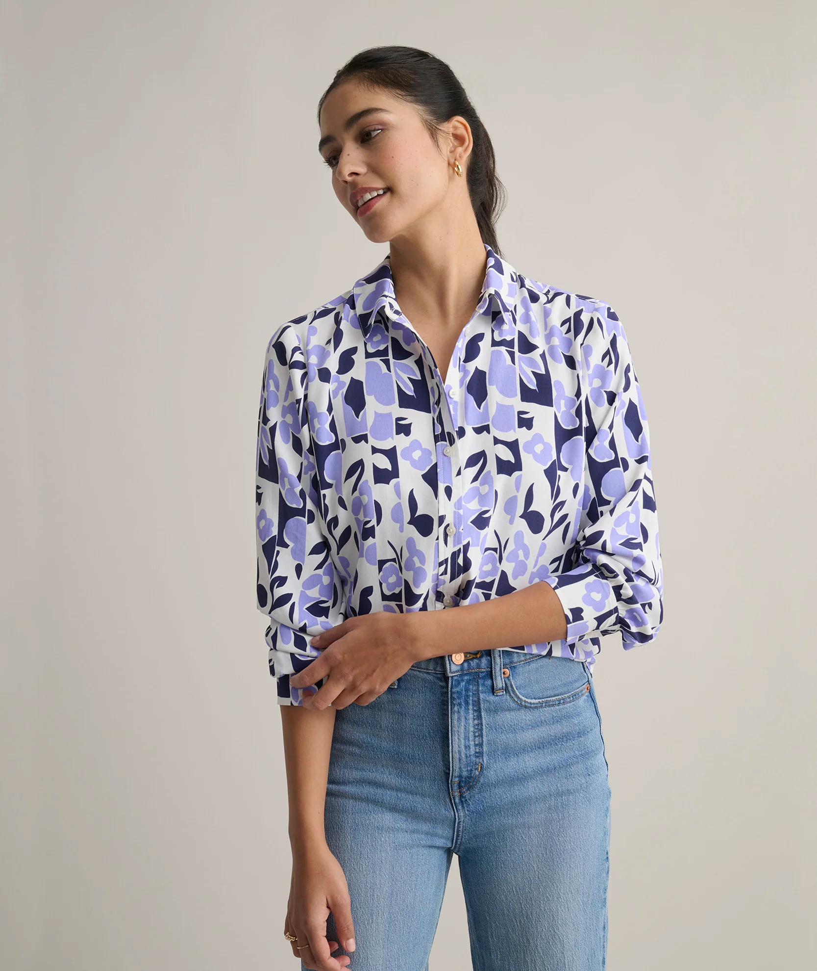Floral Print Odette Shirt - Image 3