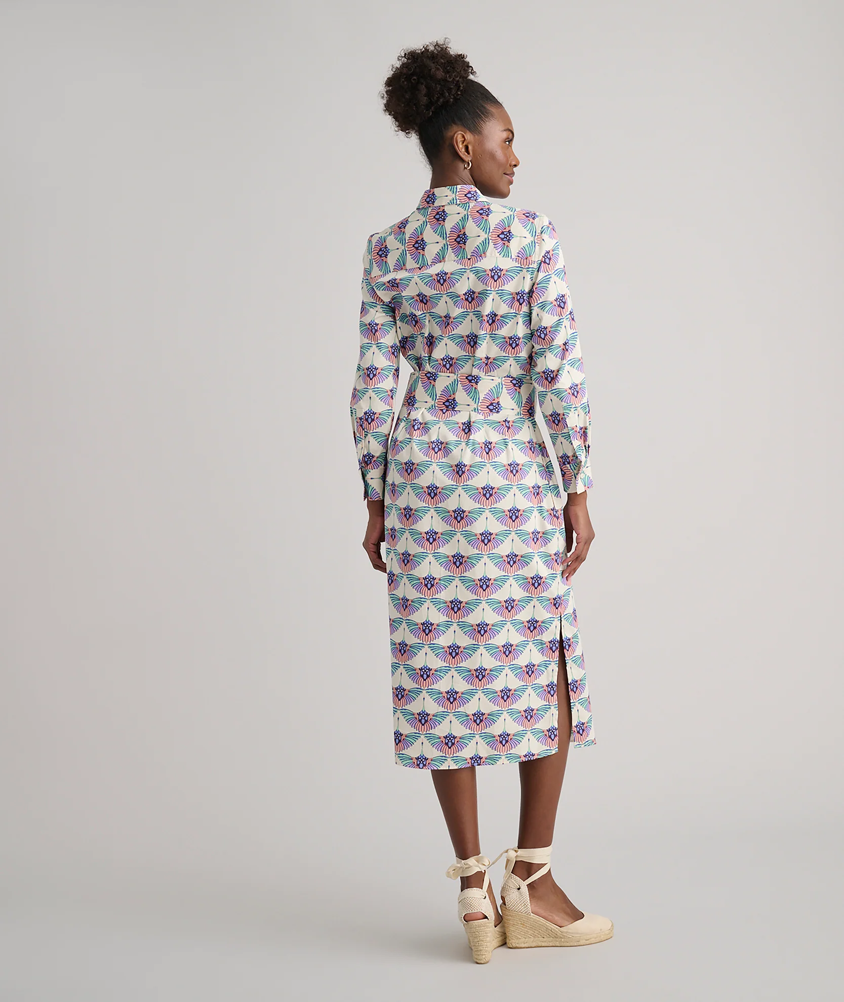 Stretch Cotton Midi Peyton Shirtdress - Image 4
